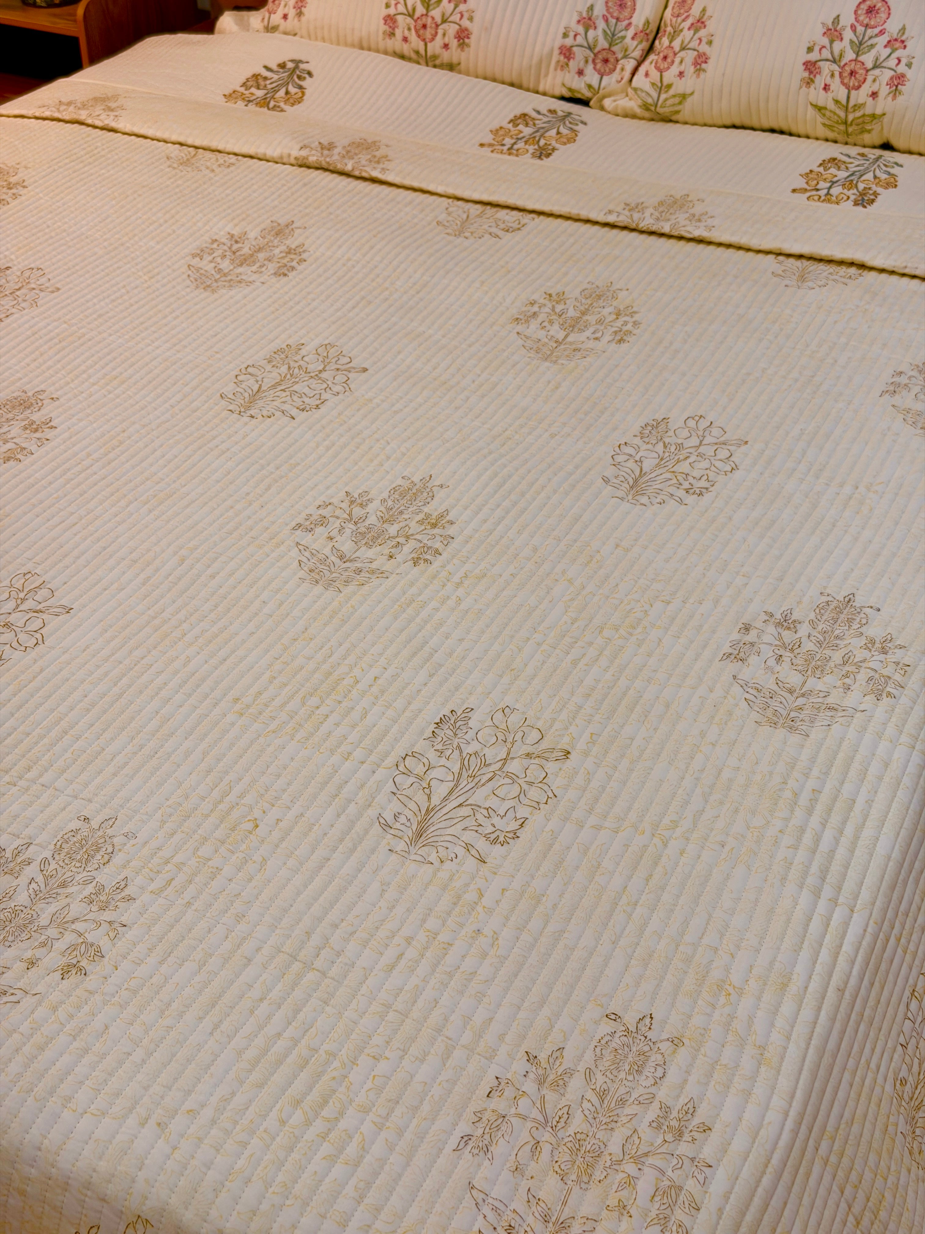Ivory Garden Heirloom - Queen Bedspread