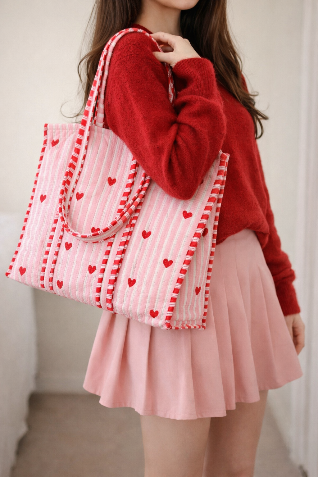 Heartprint Cute Tote Bag