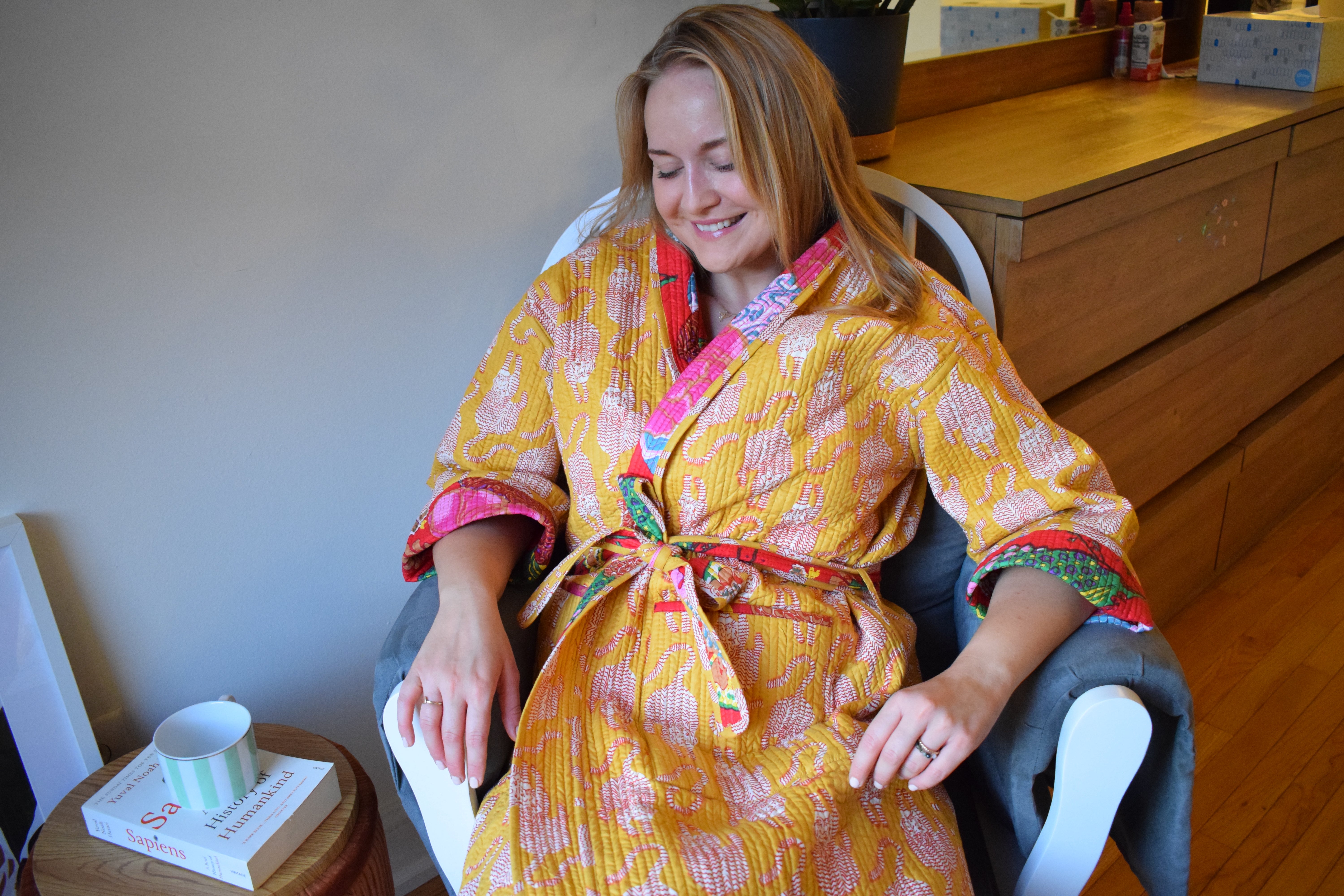 Phool Reversible Quilted Housecoat