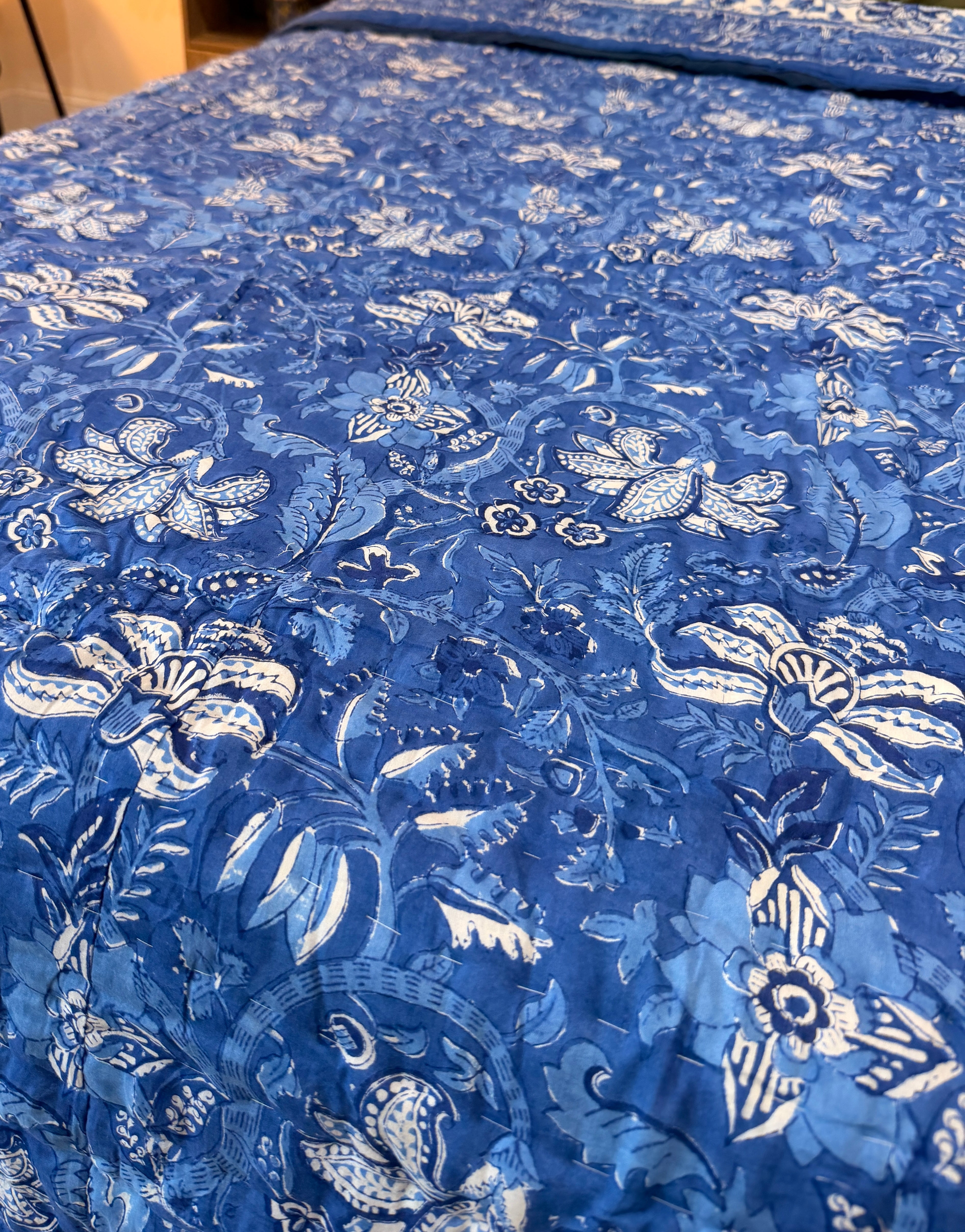 Indigo Orchard Reversible - Queen Quilt