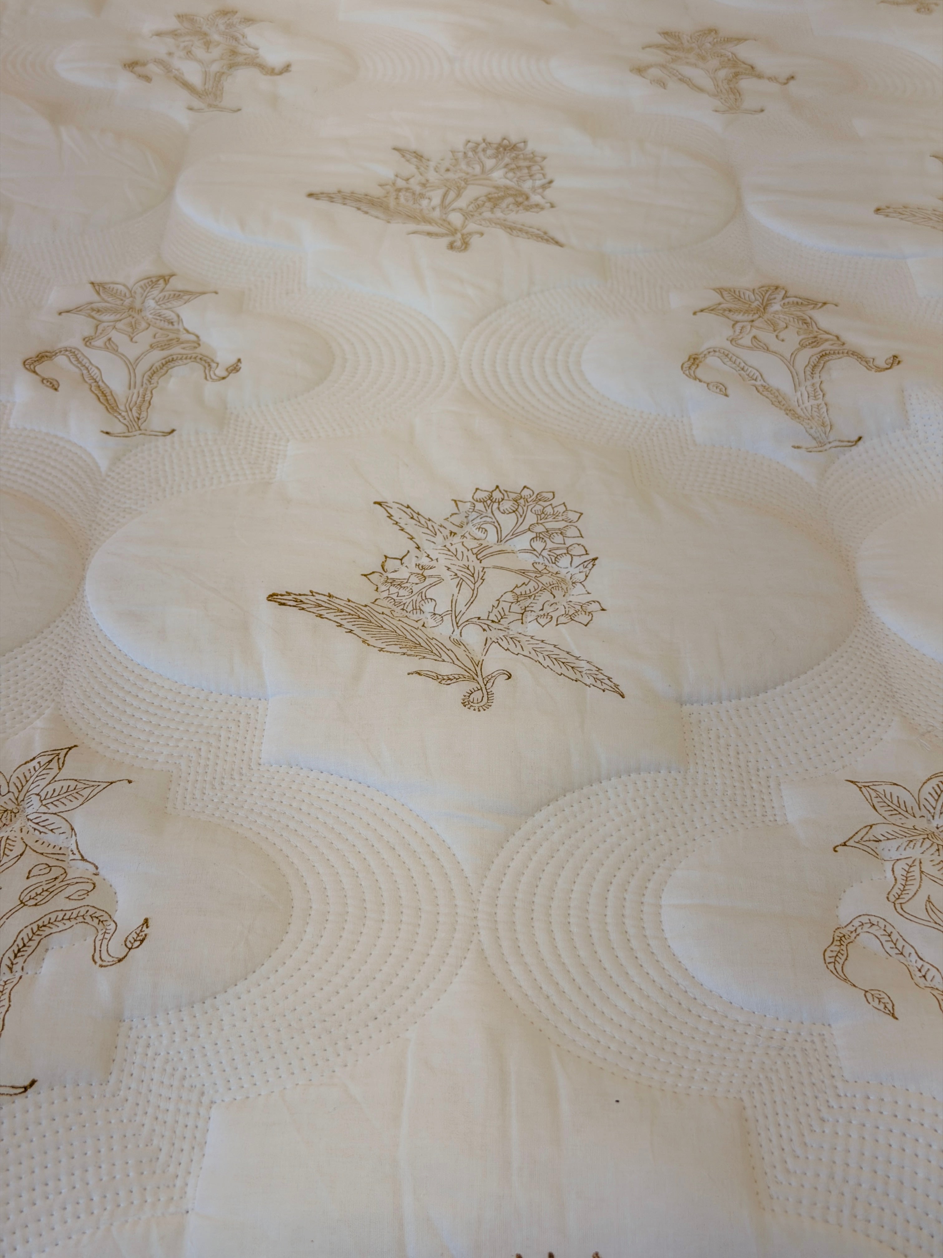 Blush Meadow Luxury - King Bedspread
