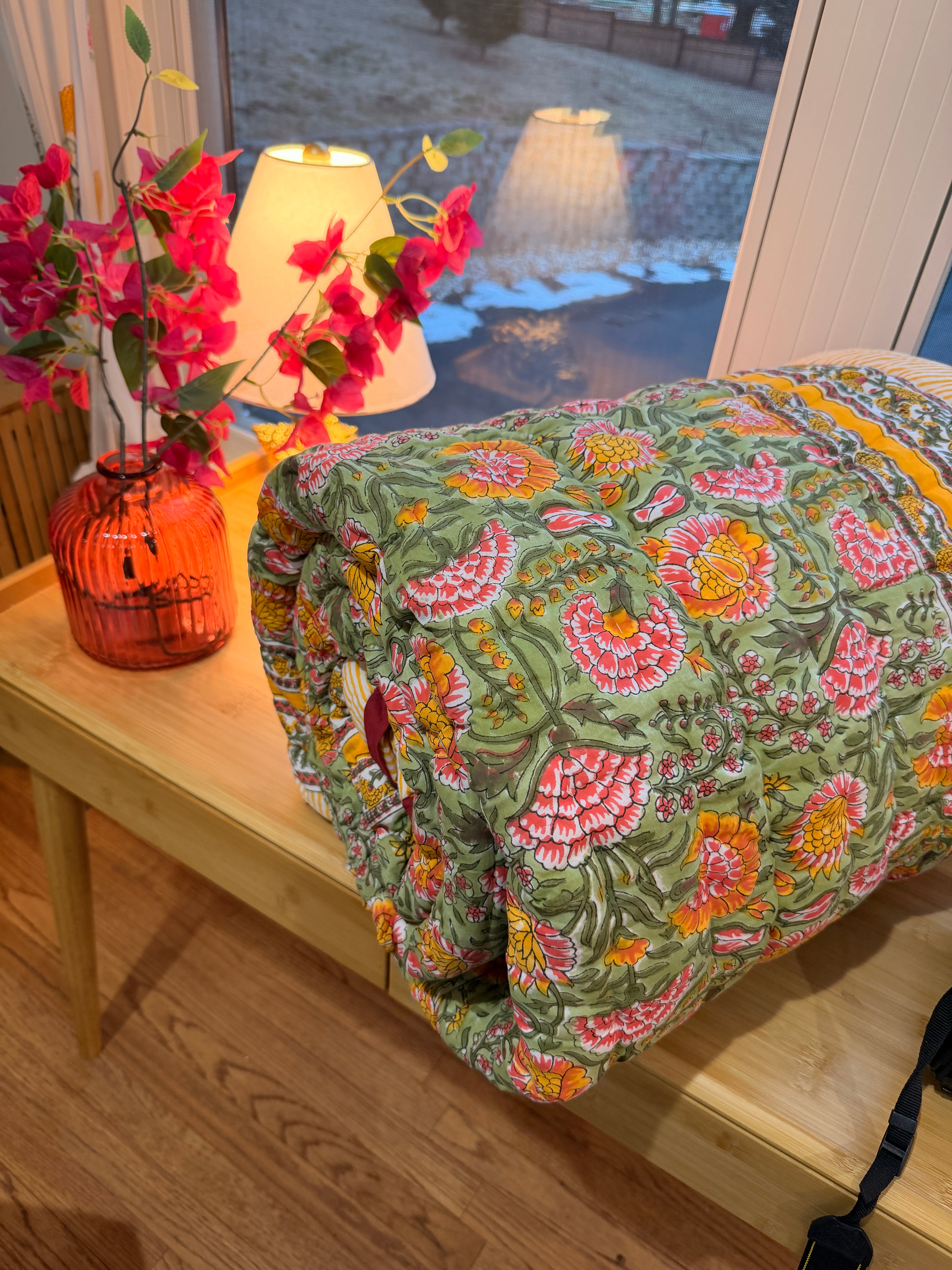 Cottage Flower Bed Reversible - Queen Quilt