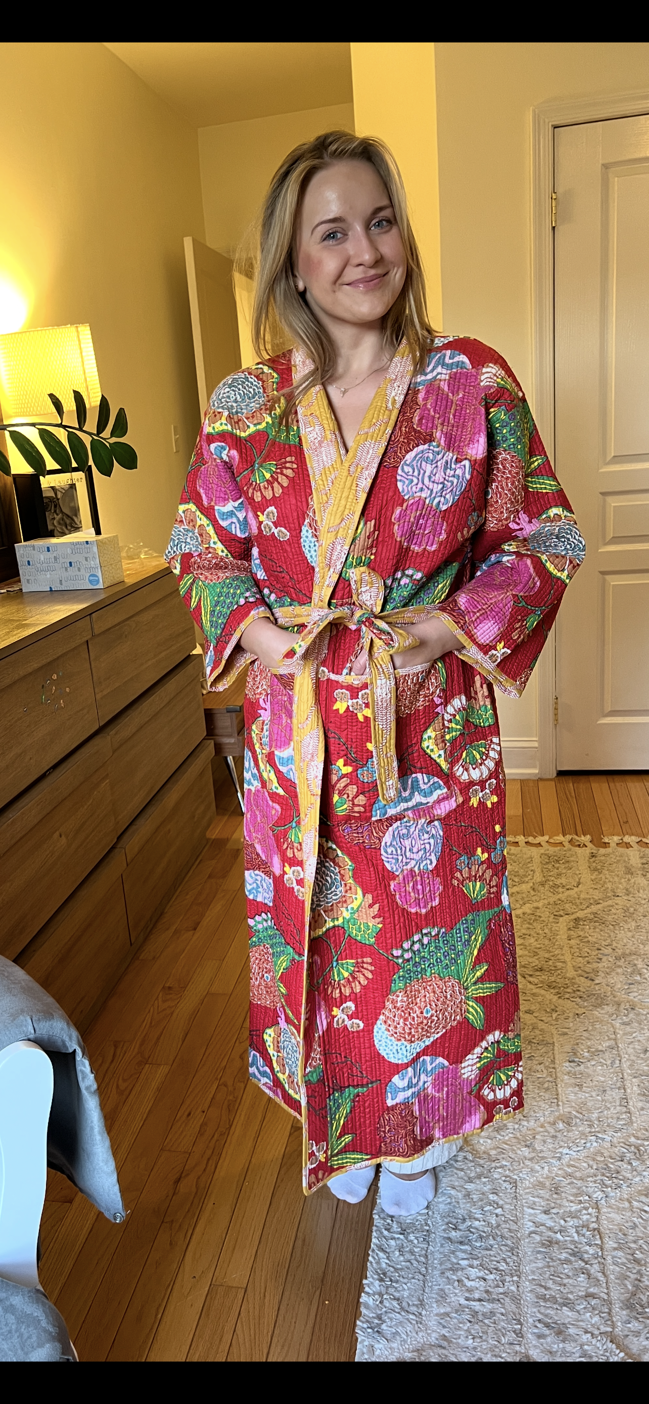 Phool Reversible Quilted Housecoat
