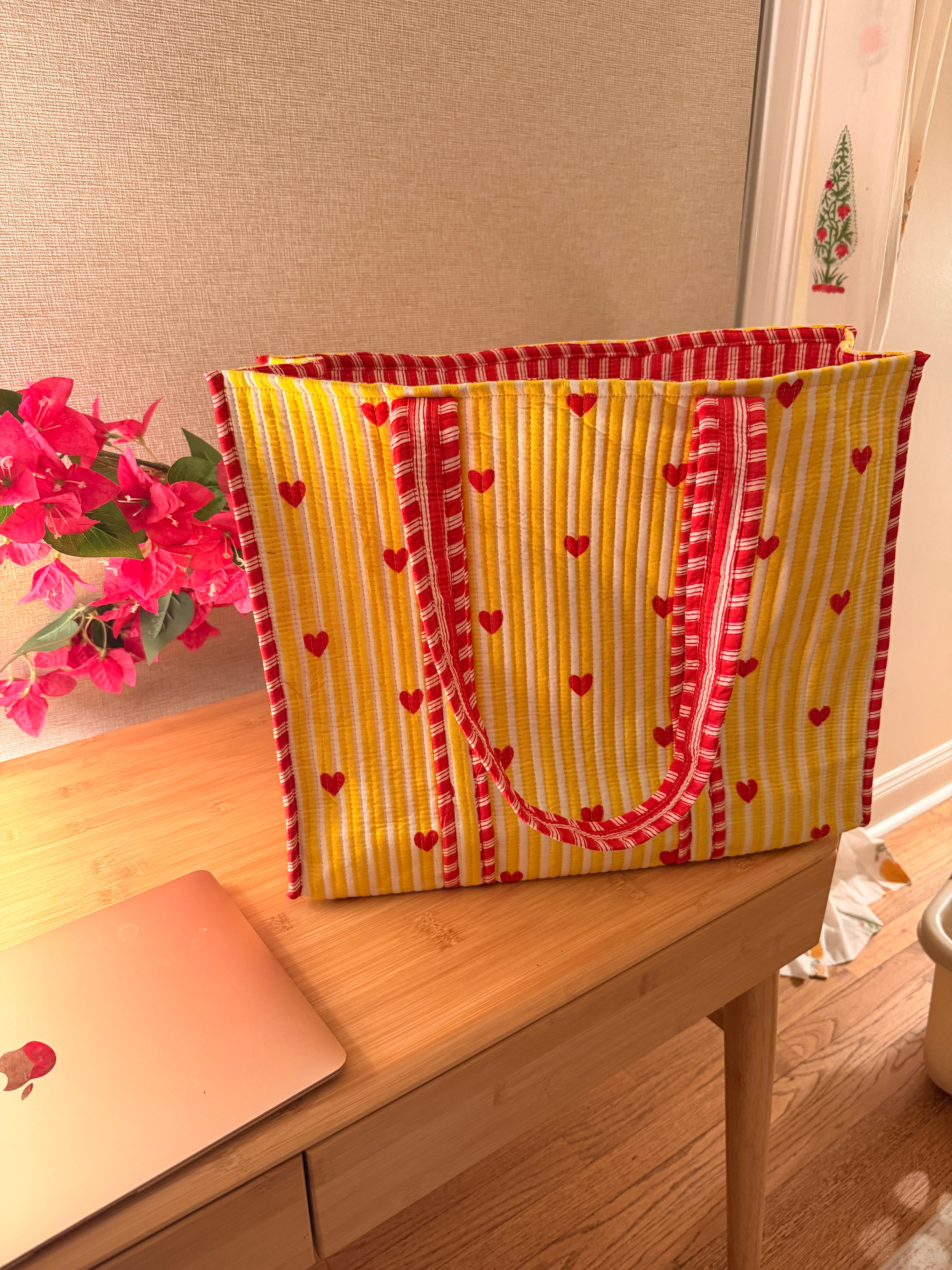 Handmade Quilted Everyday Tote Bag
