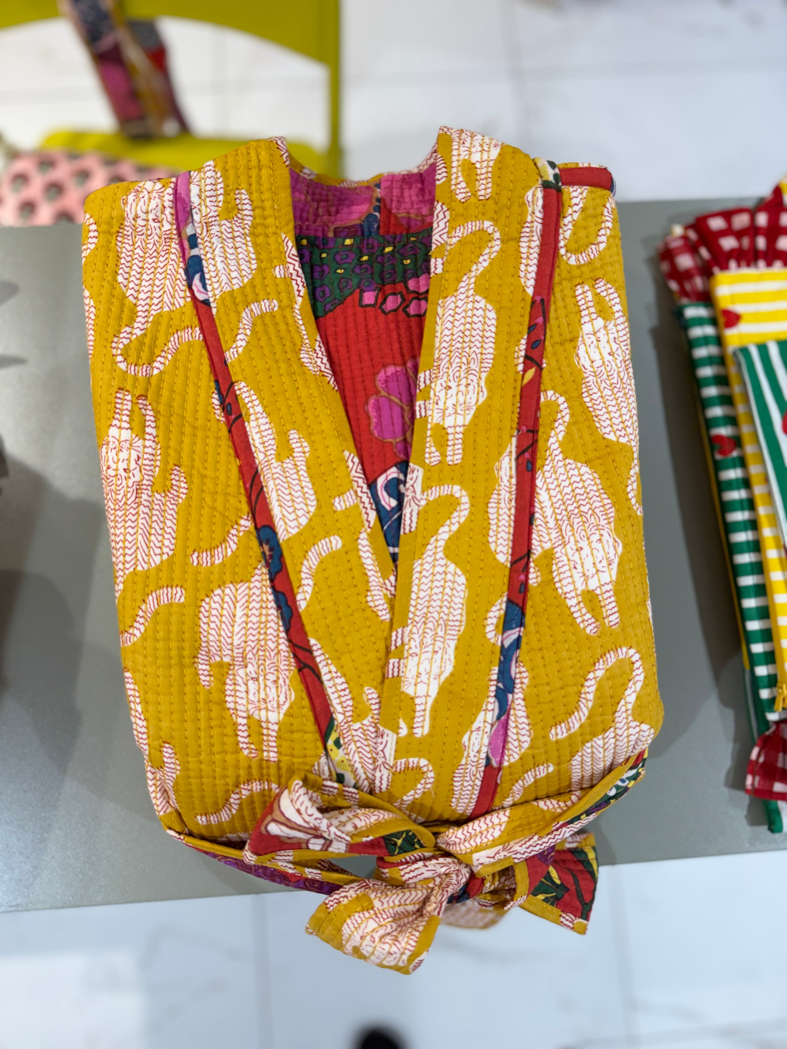 Phool Reversible Quilted Housecoat