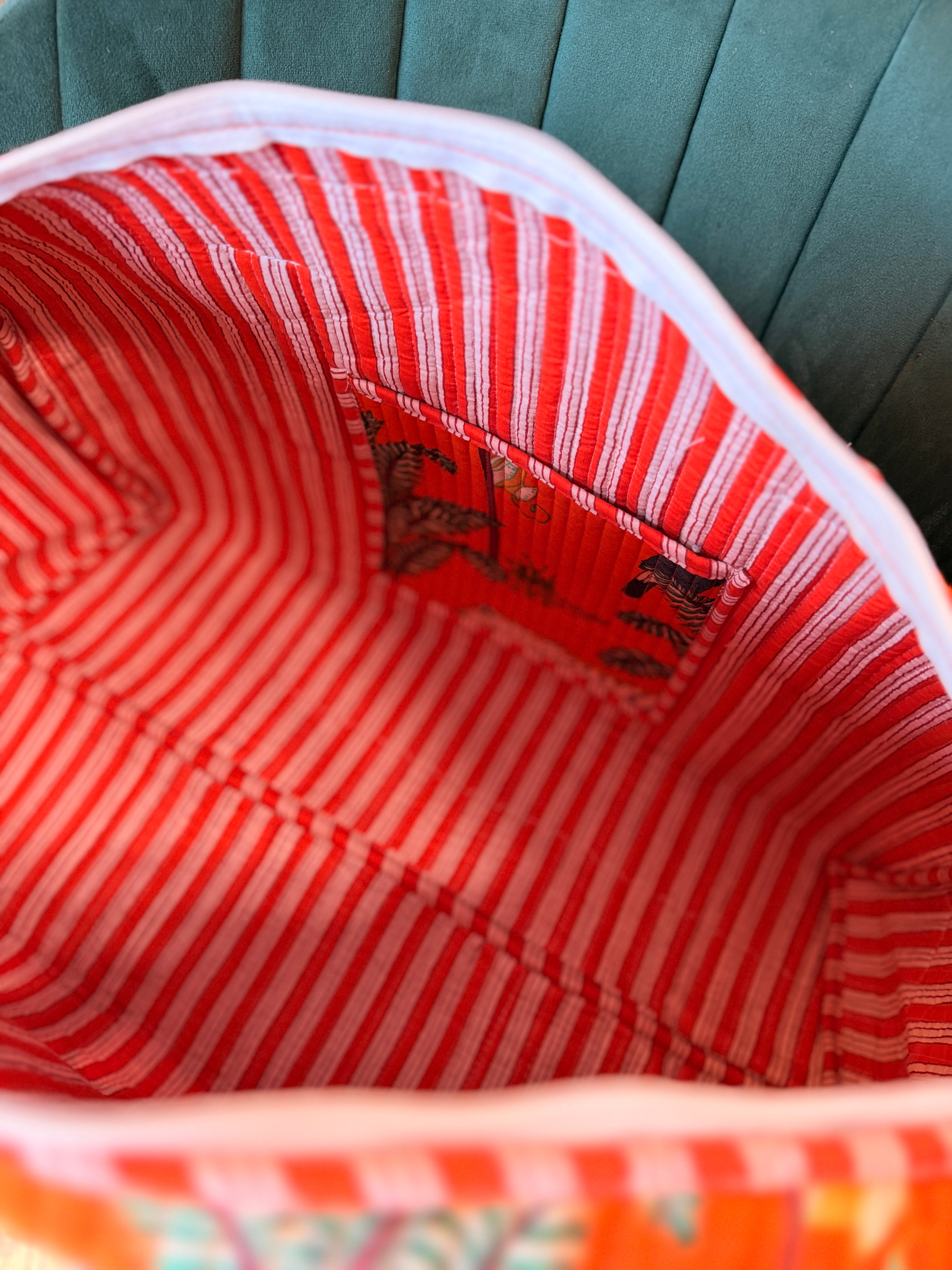 Orange Jungle Weekender Bag