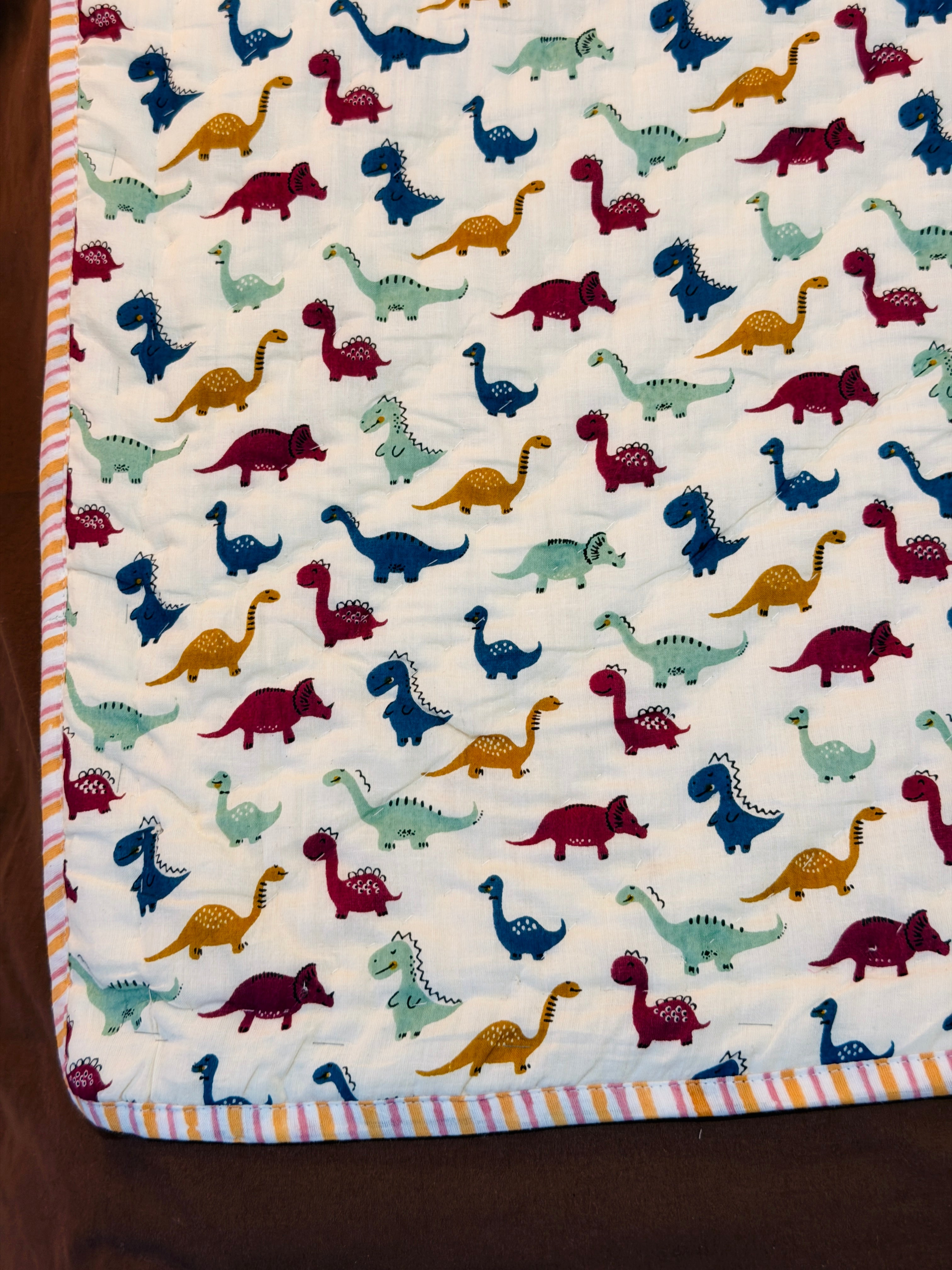 Dinosaur Lover Toddler Reversible Quilt