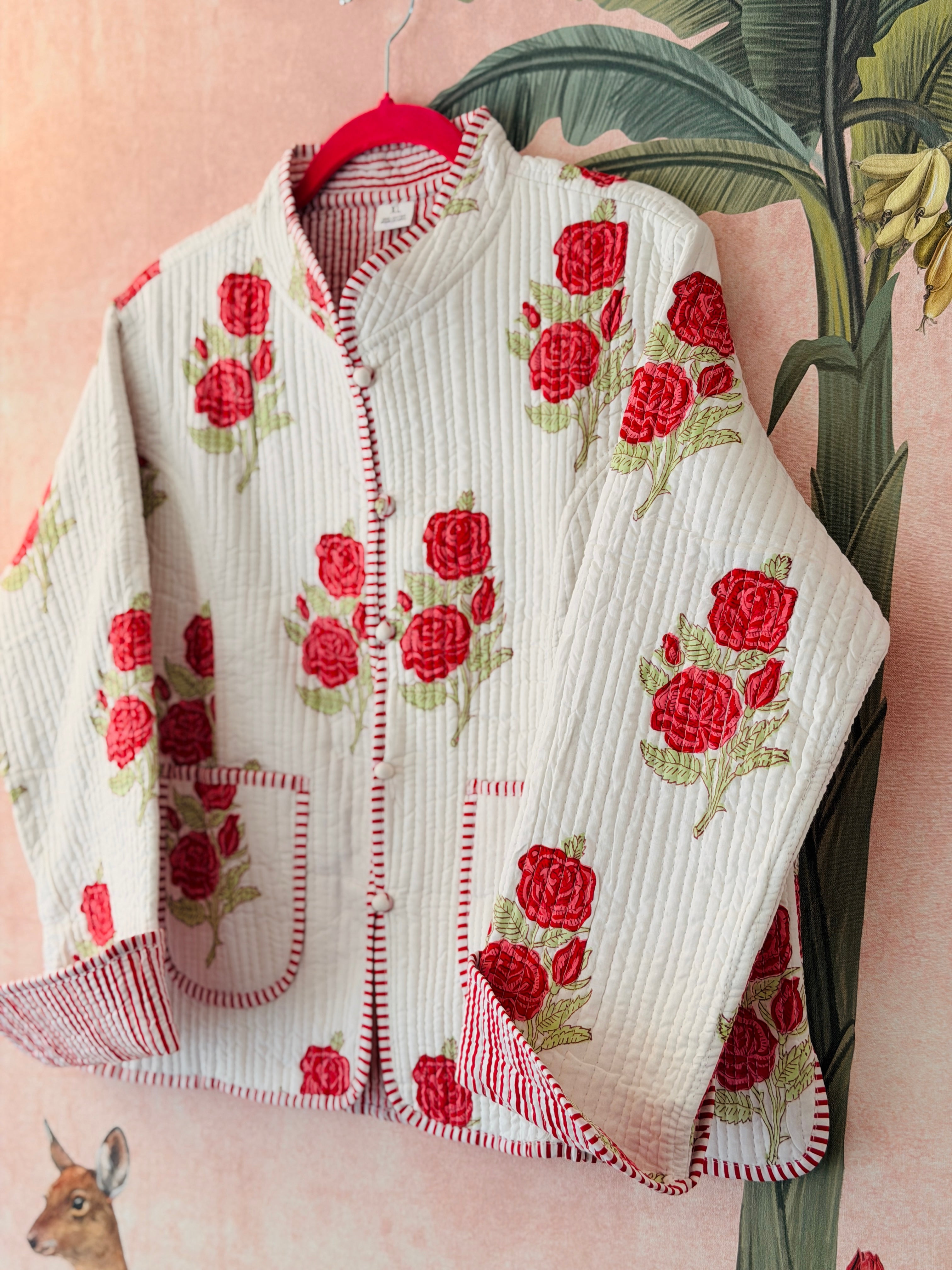 Rose Garden Quilted Cotton Jacket