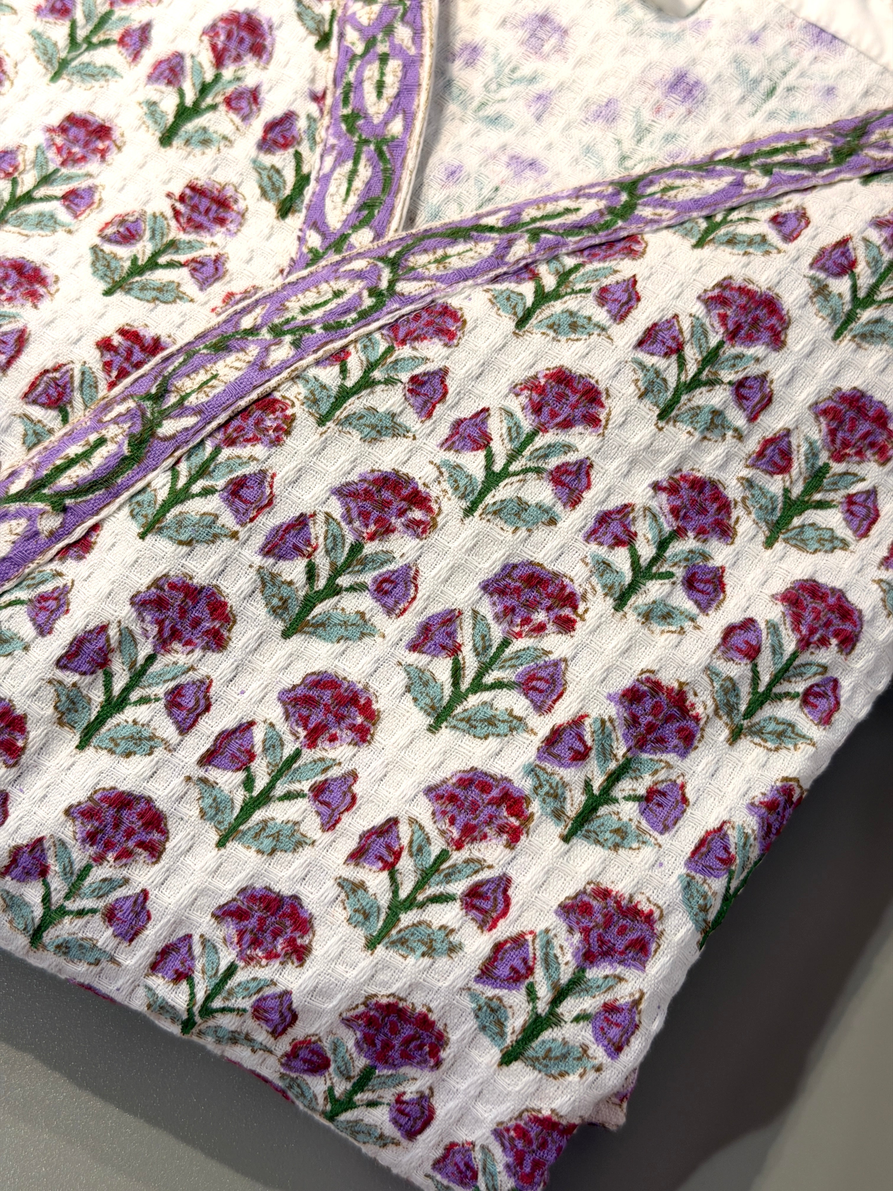 Lilac Floral Signature Bathrobe