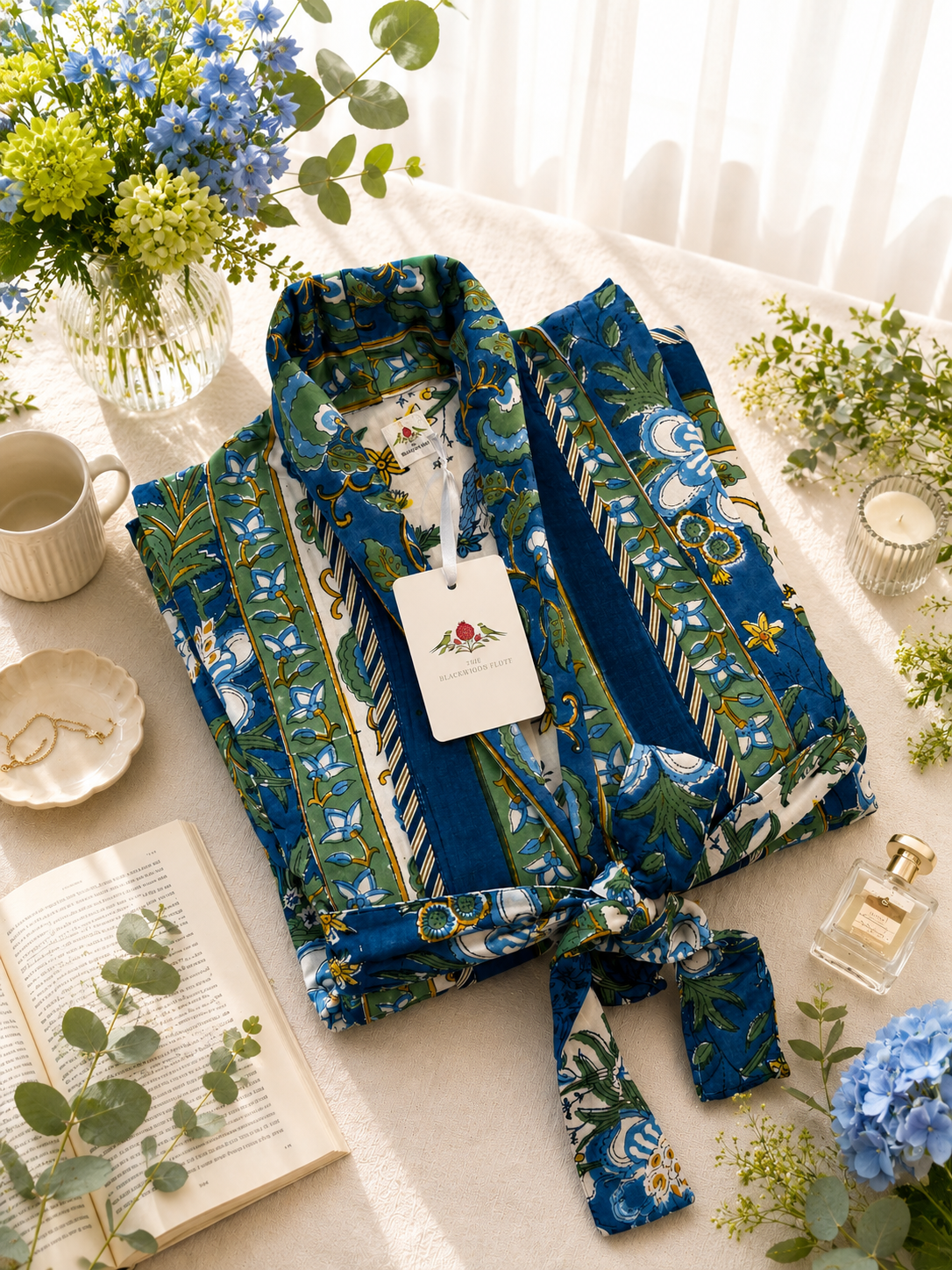 Cloud Soft Premium Cotton Kimono Robe