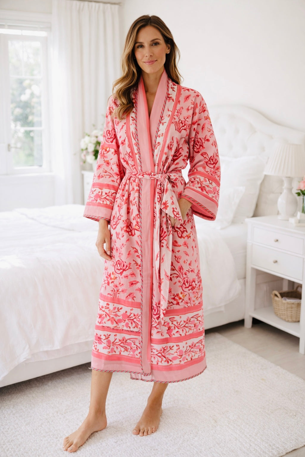 Cloud Soft Premium Cotton Kimono Robe