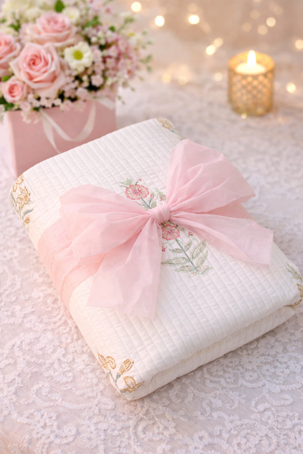 Ivory Garden Heirloom - Queen Bedspread