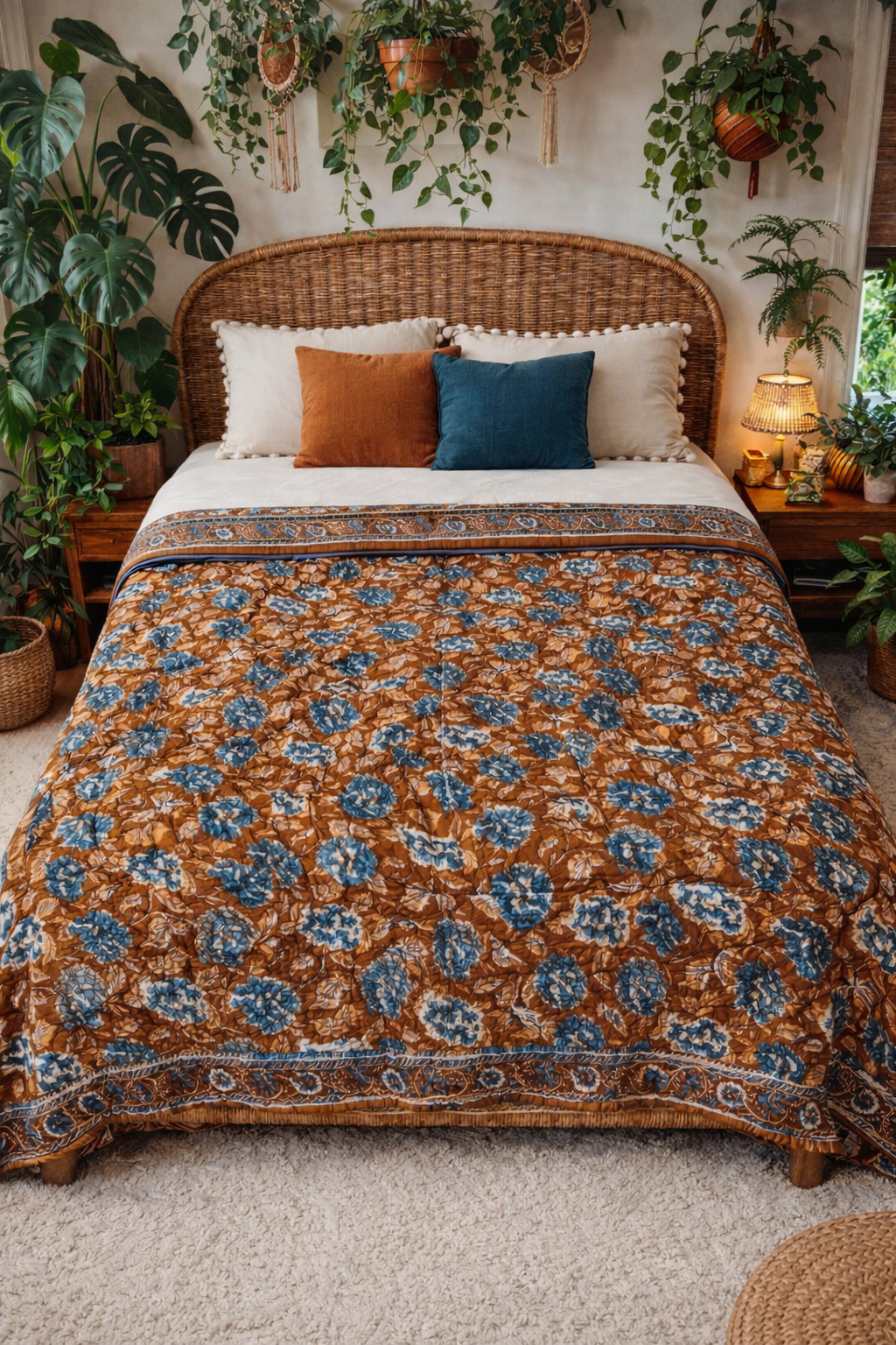 Boho Forest Reversible - Queen Quilt