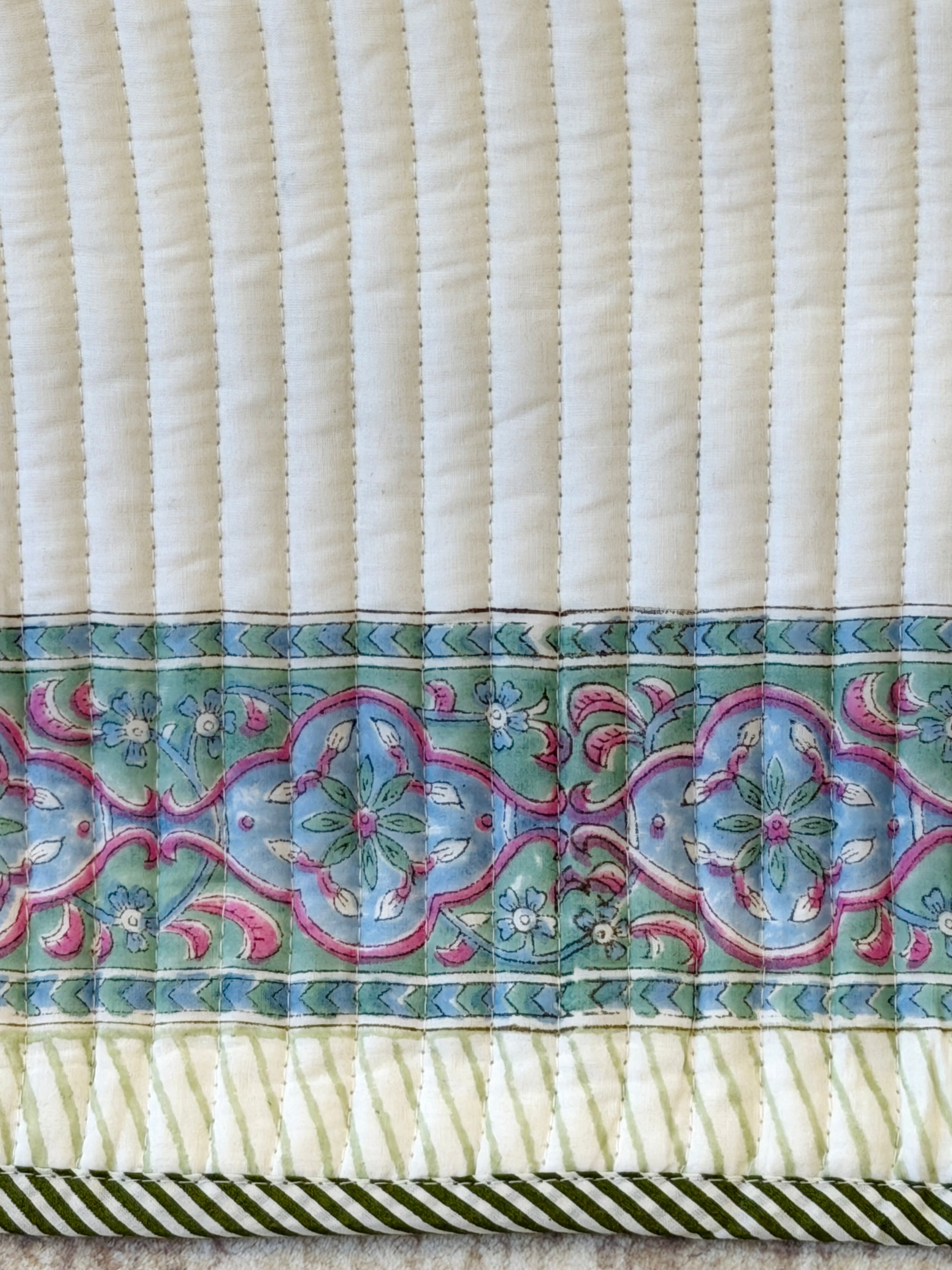 Palm Blossom Luxury Bedspread with Shams