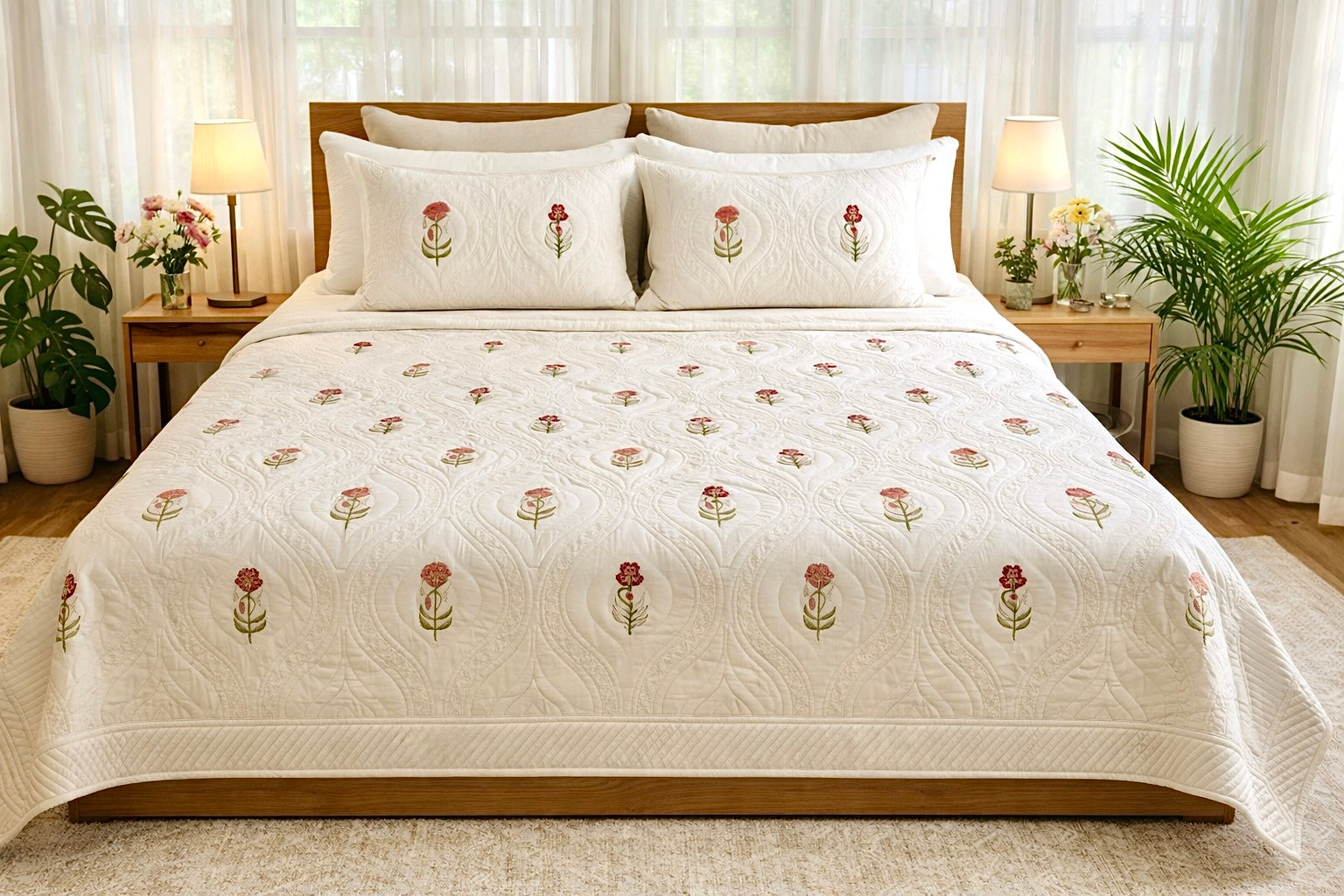 Botanical Grace - Queen Bedspread