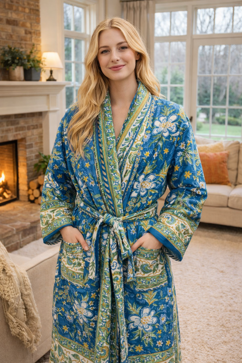 Cloud Soft Premium Cotton Kimono Robe