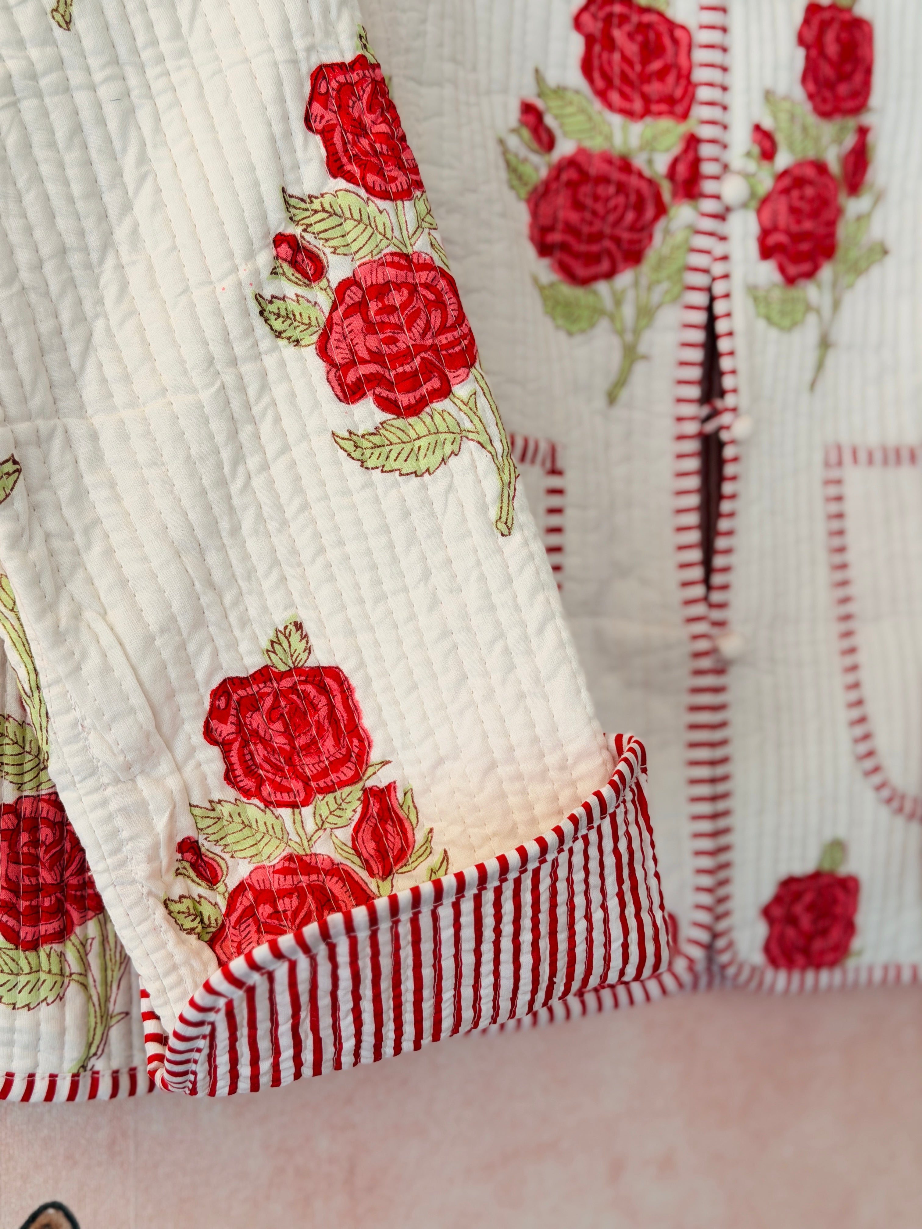 Rose Garden Quilted Cotton Jacket