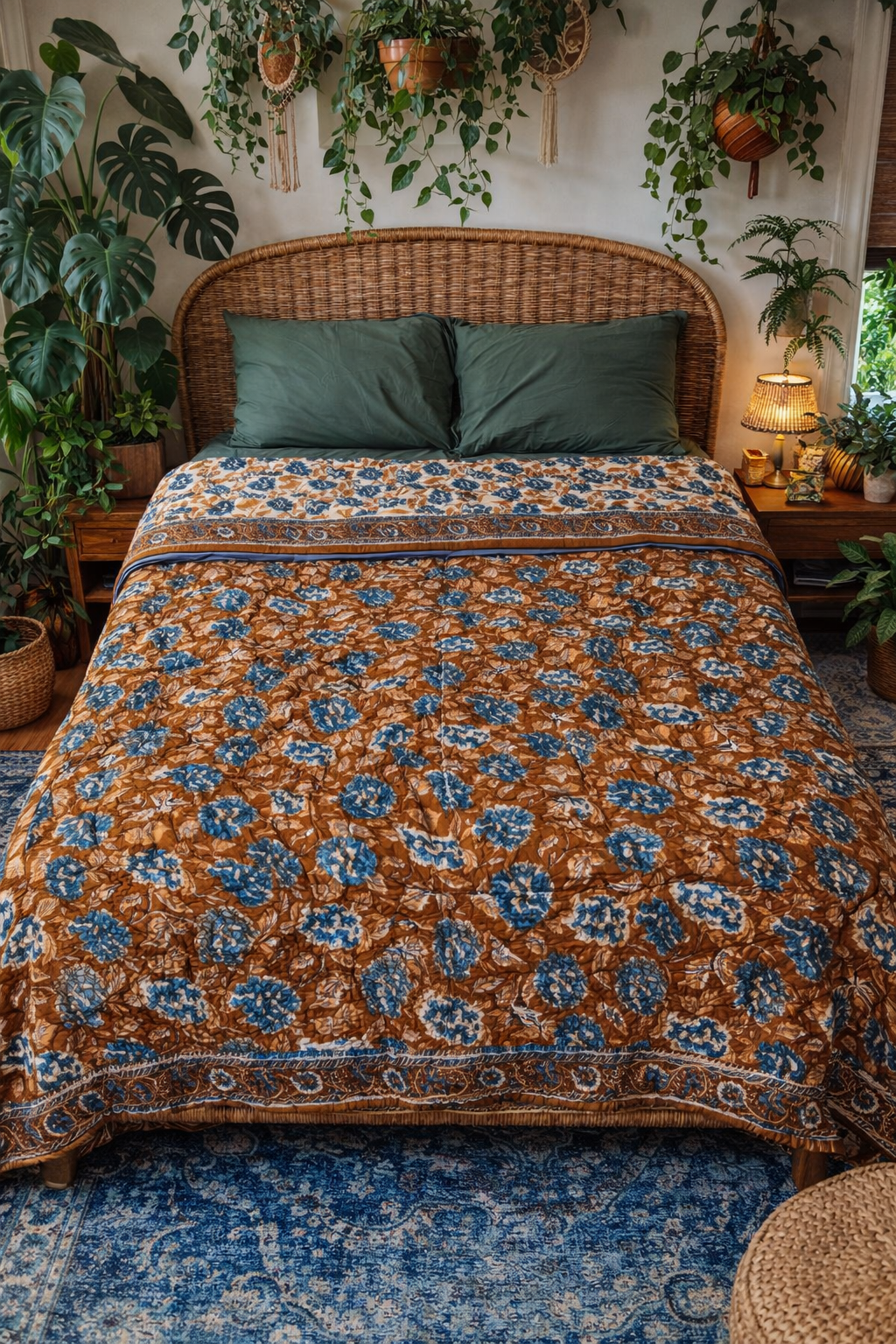 Boho Forest Reversible - Queen Quilt
