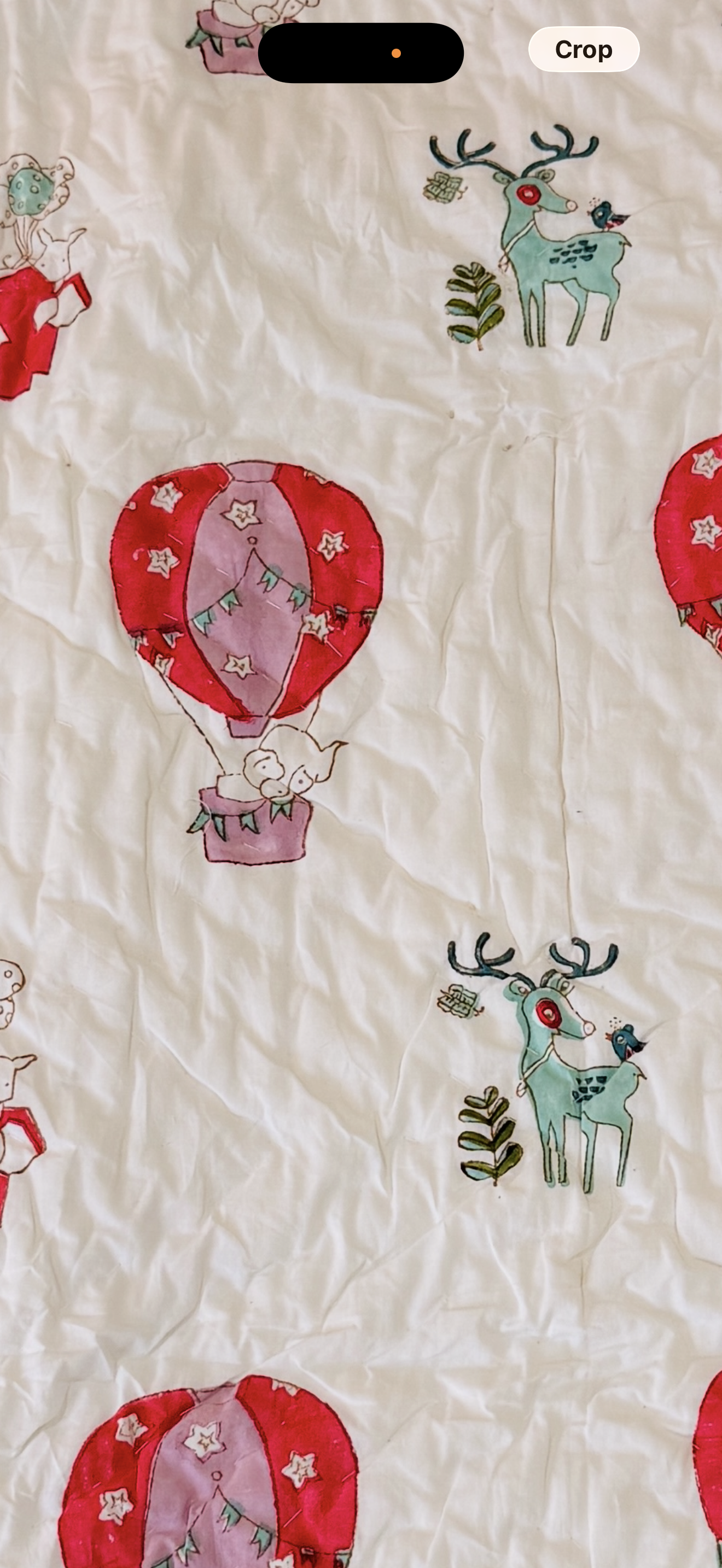 Hot Air Balloon Reversible Toddler Quilt