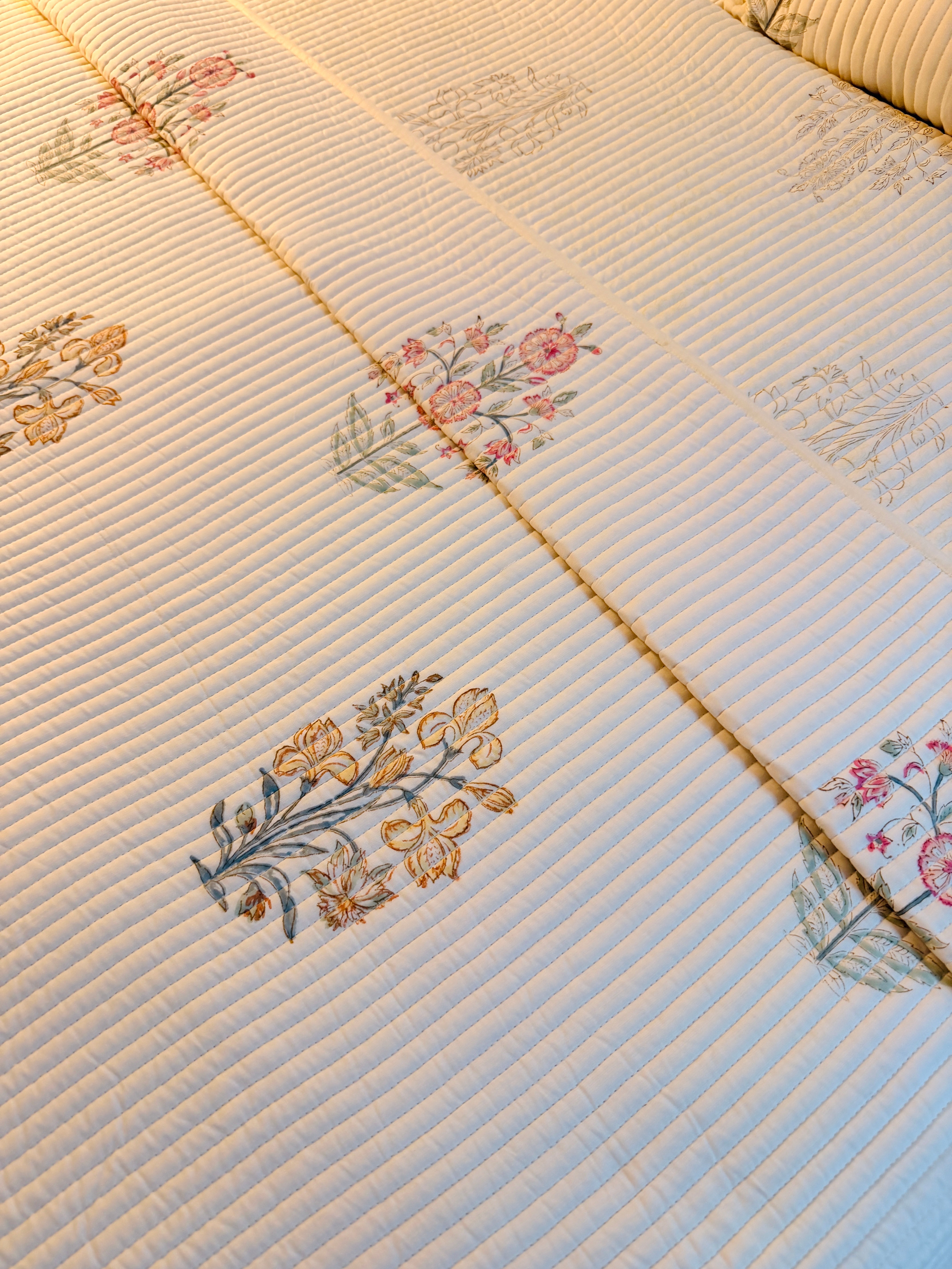 Ivory Garden Heirloom - Queen Bedspread