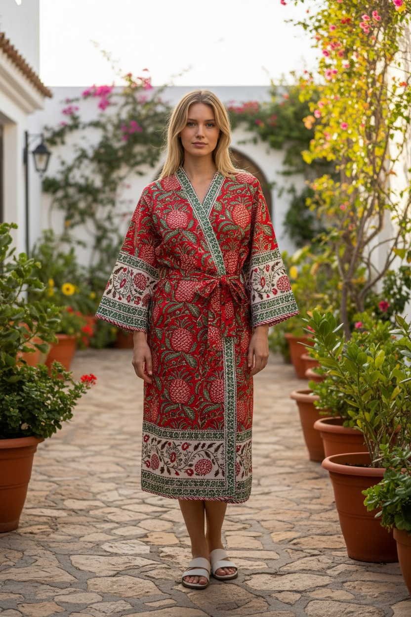 Cloud Soft Premium Cotton Kimono Robe