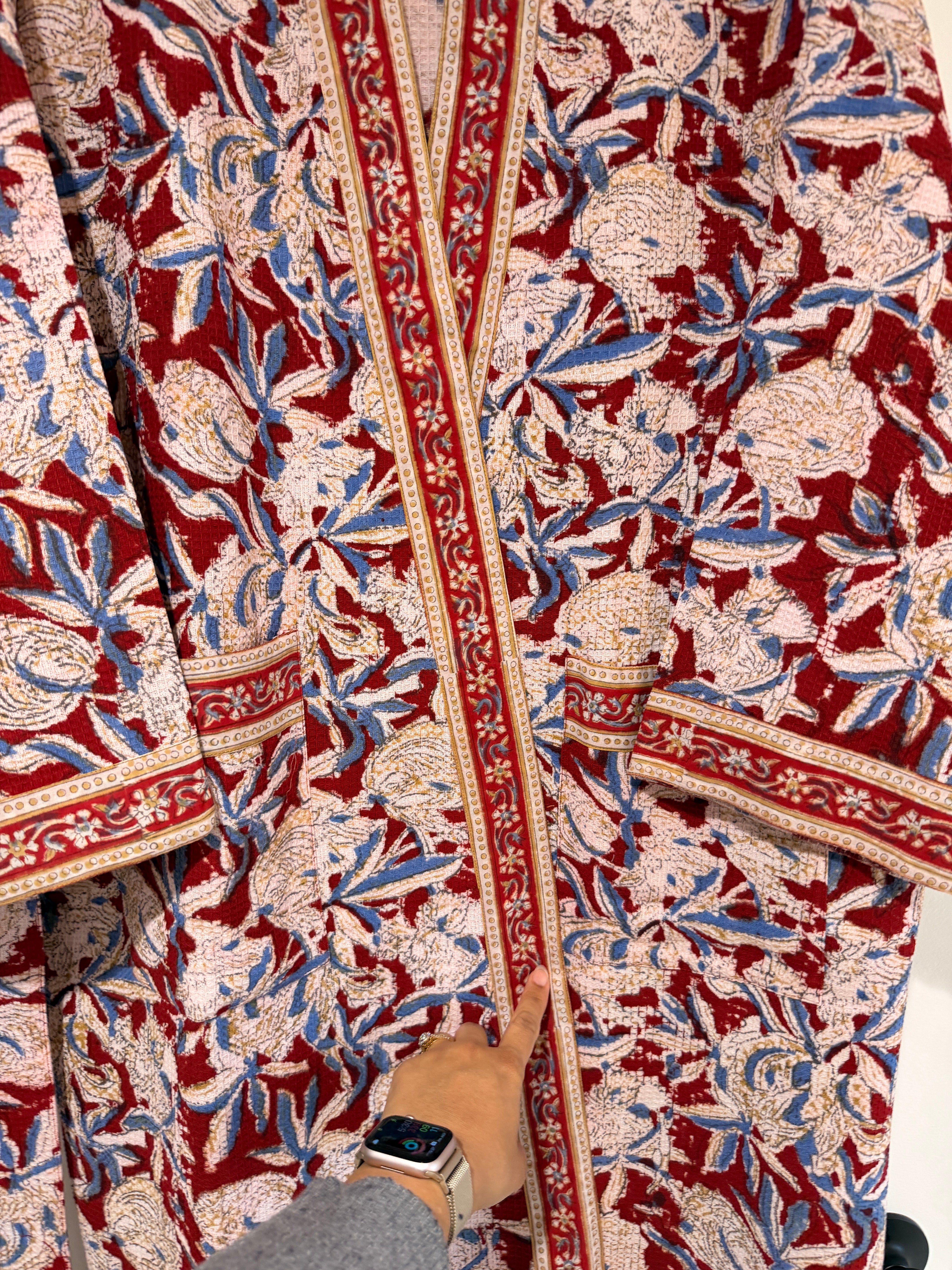 Maroon Heirloom Luxe Bathrobe