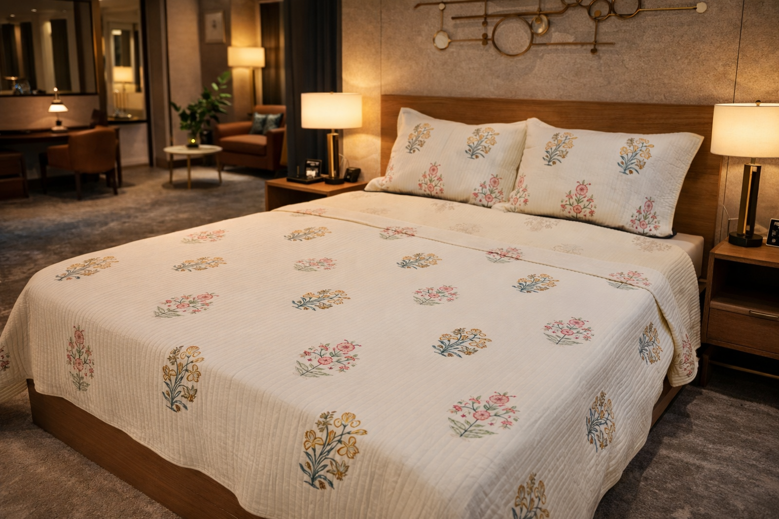 Ivory Garden Heirloom - Queen Bedspread