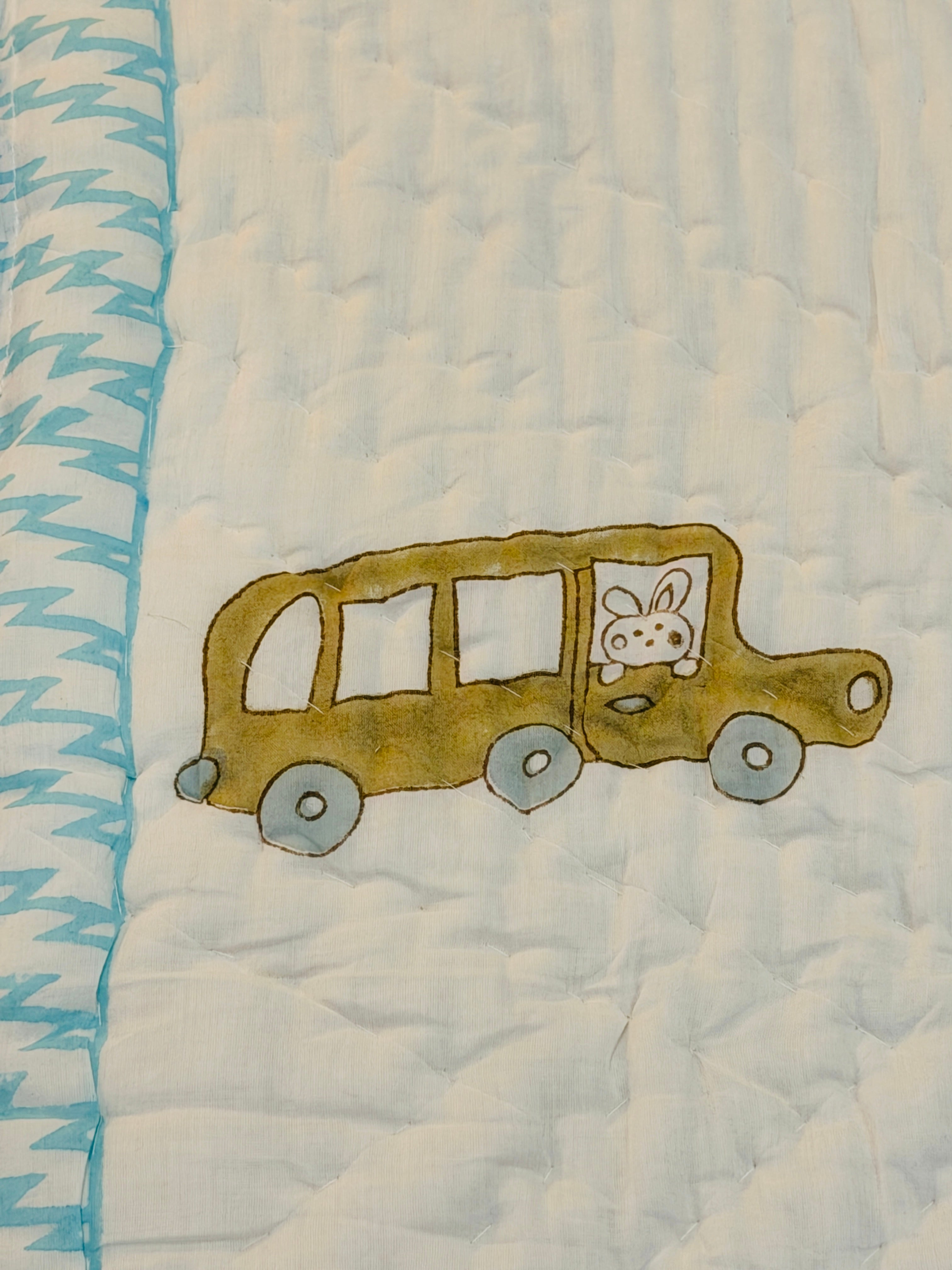 Car Lover Toddler Reversible Quilt