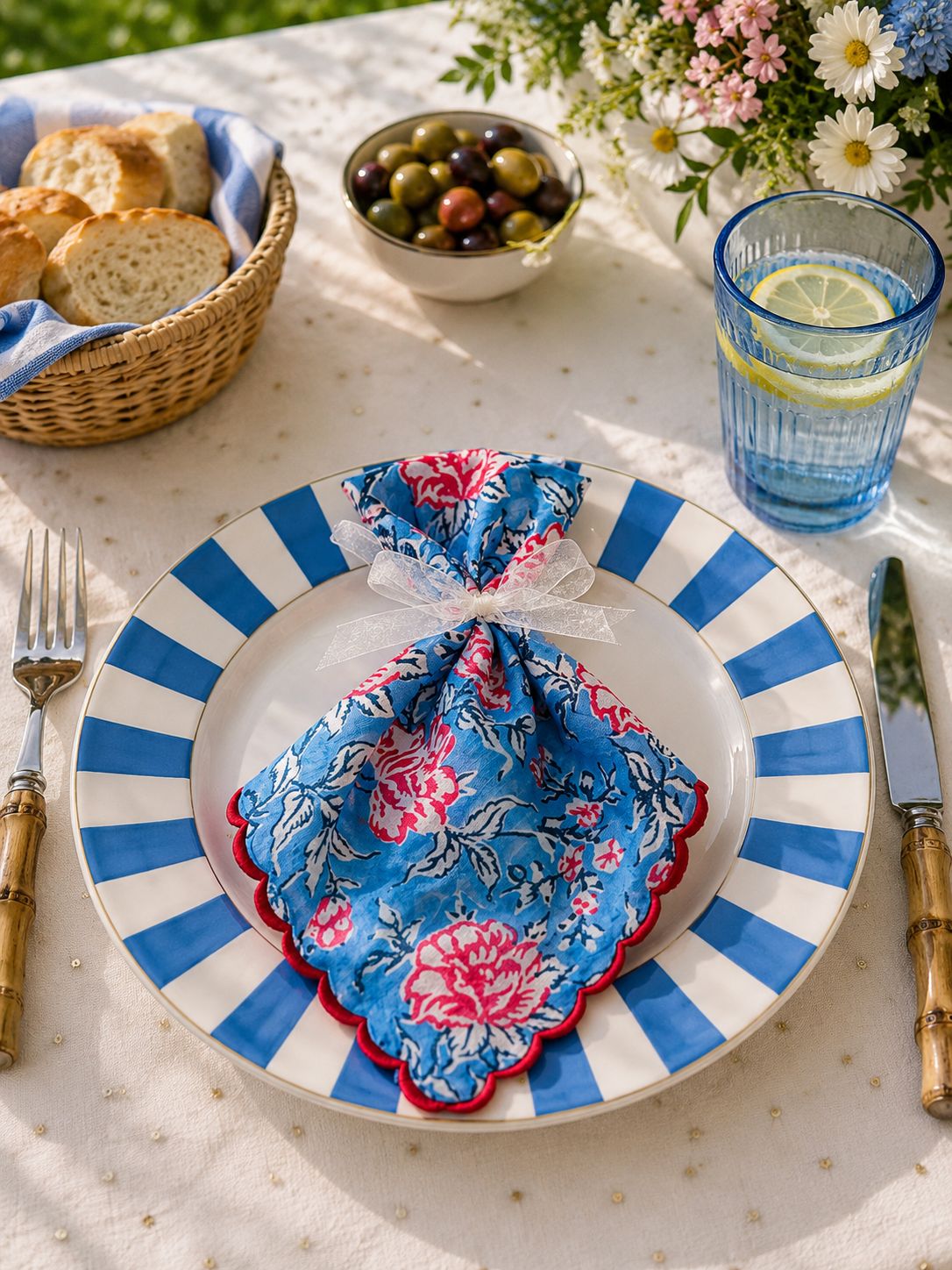 Amber Blossom Napkin Set of 6