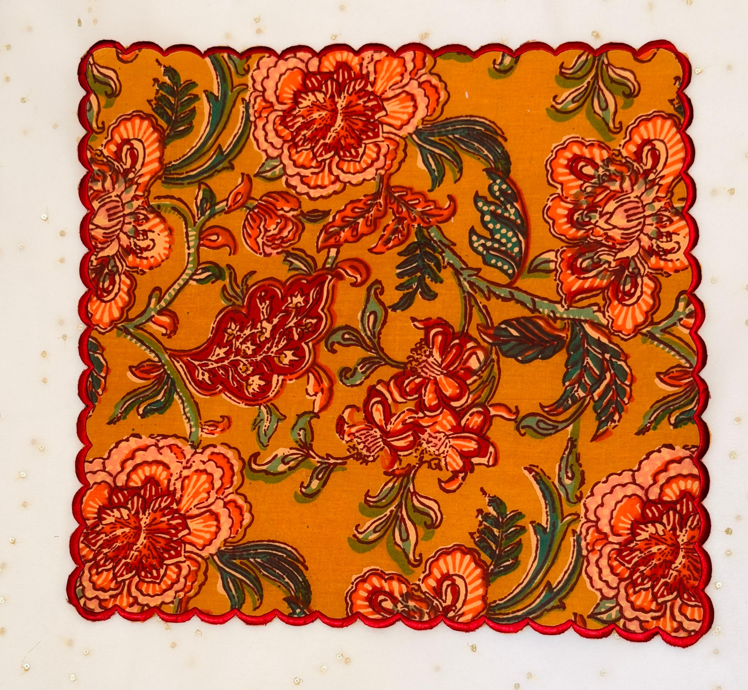 Autumn Dahlia Napkin Set of 6