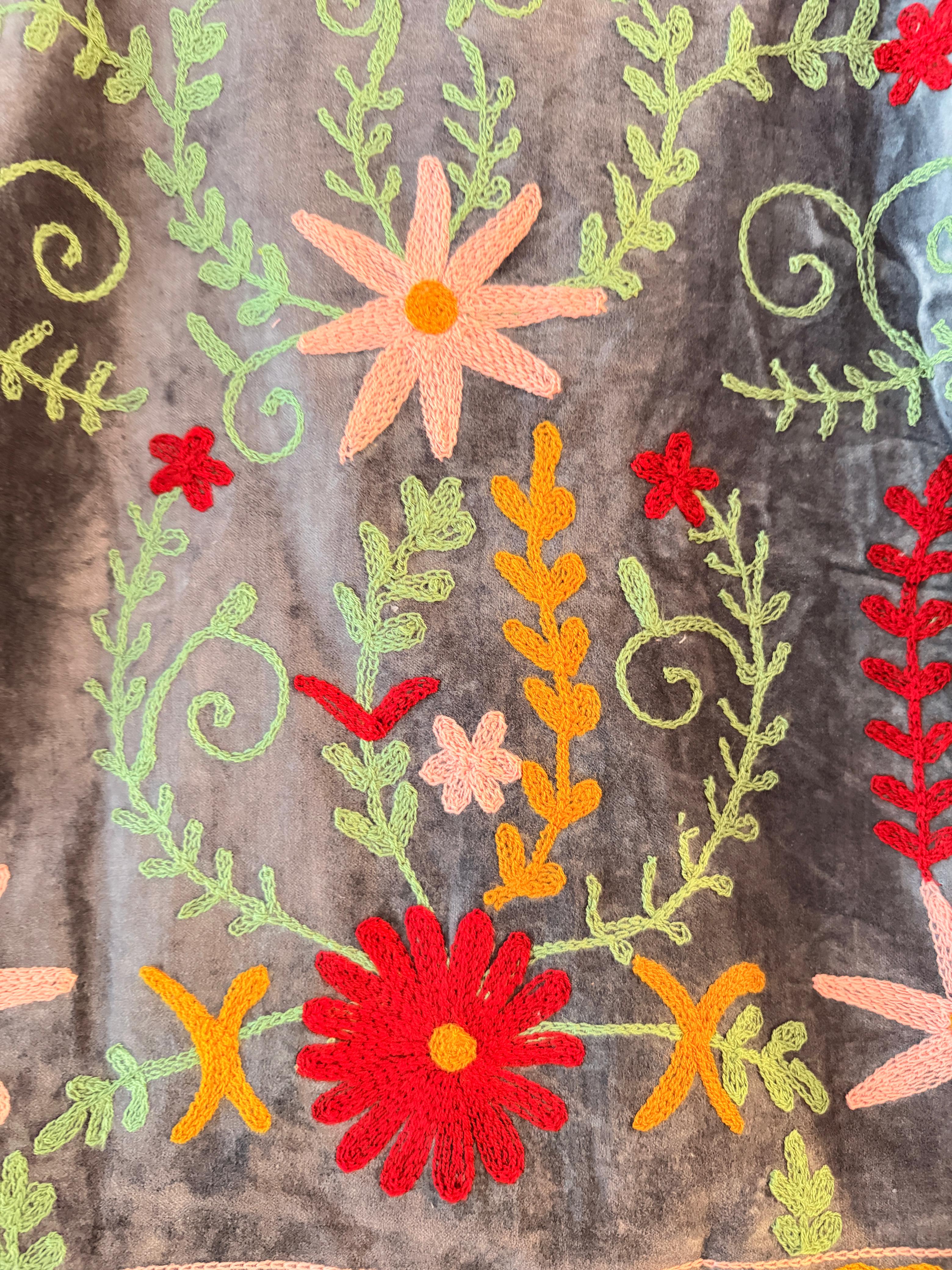 Blue Garden Embroidered Jacket