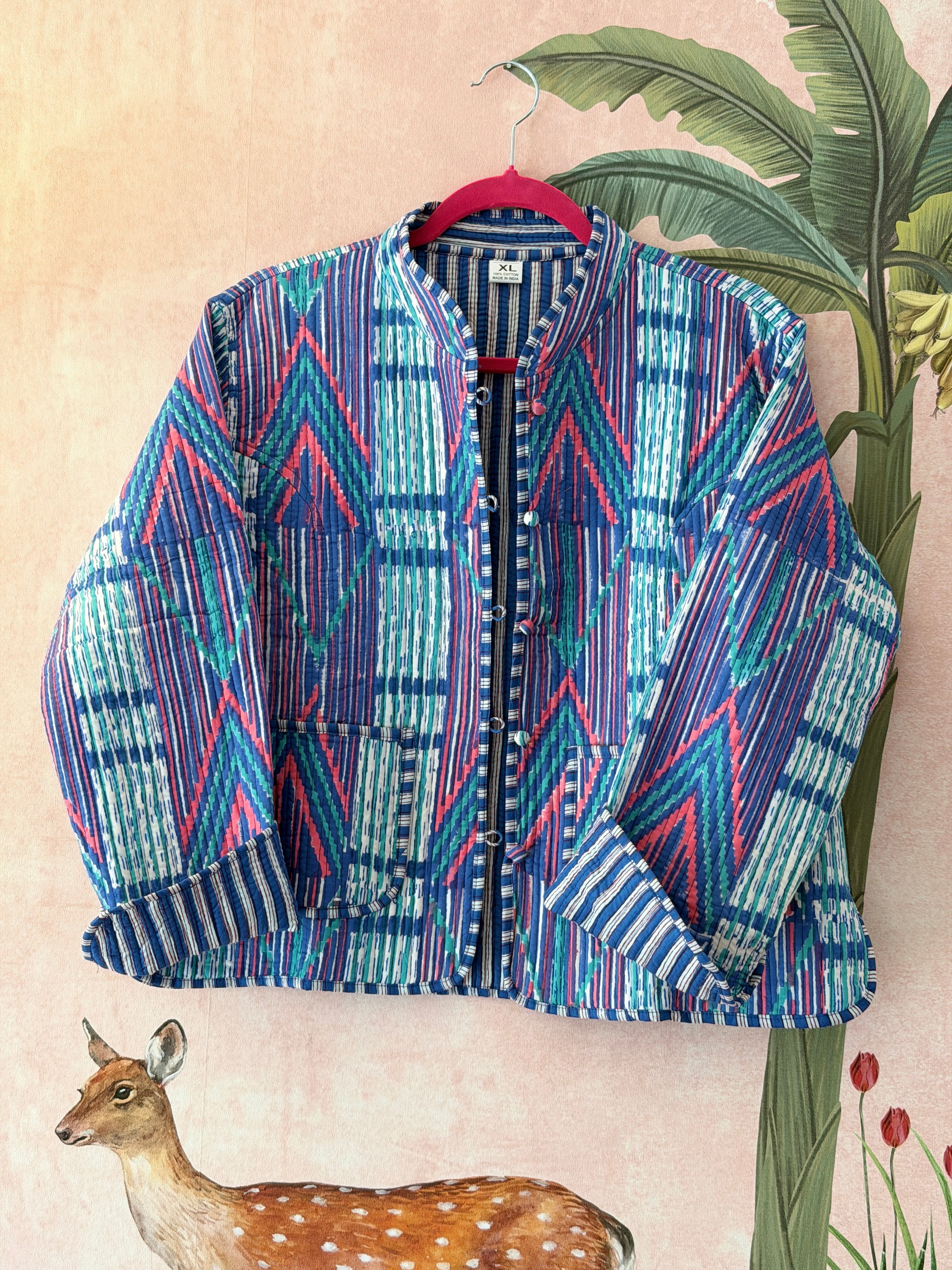 Indigo Bloom Reversible Jacket