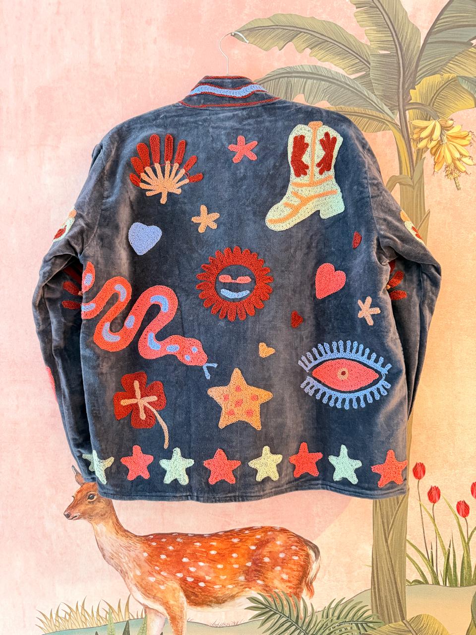 Cosmic Folk Embroidered Jacket