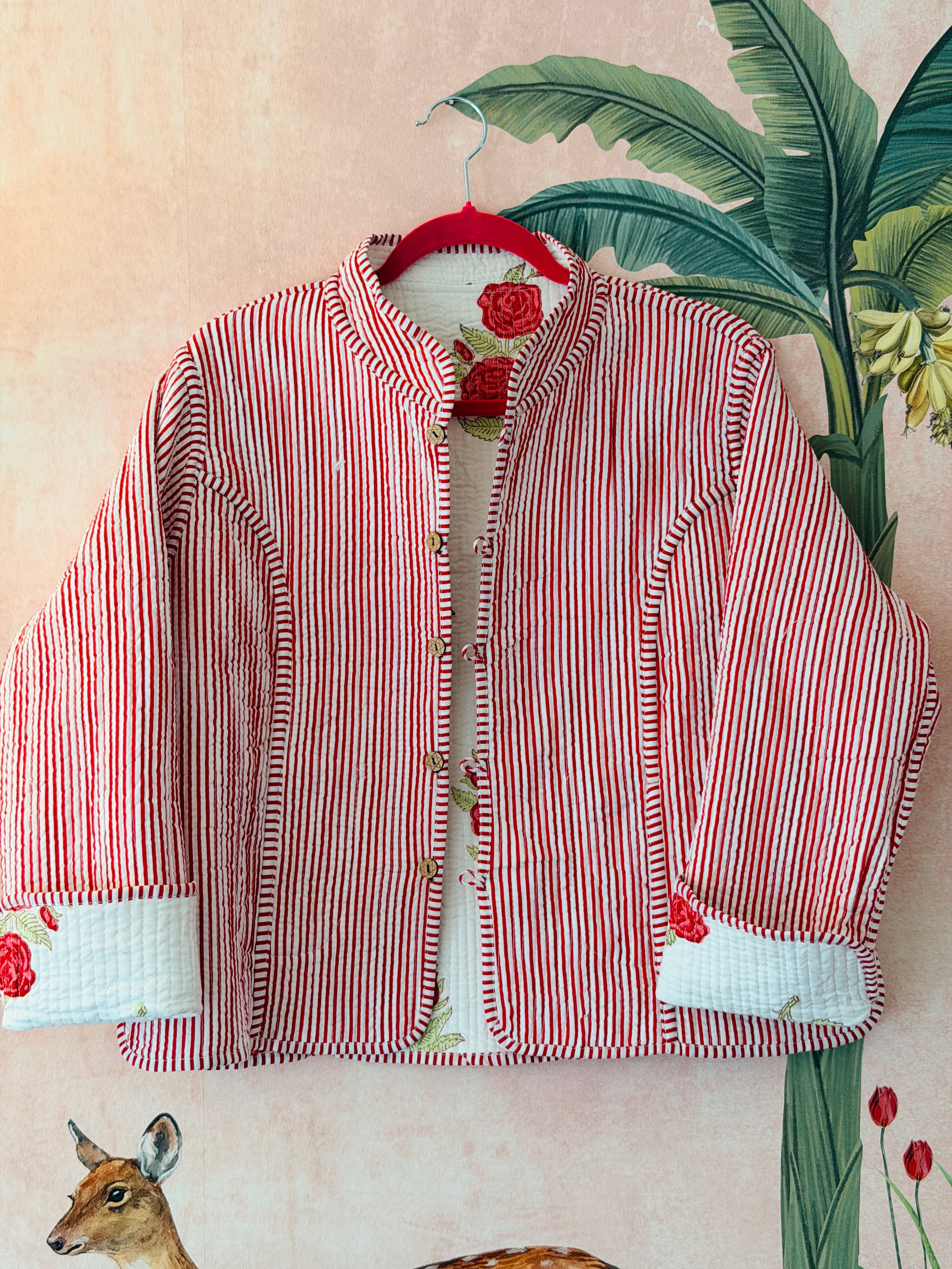 Rose Garden Quilted Cotton Jacket