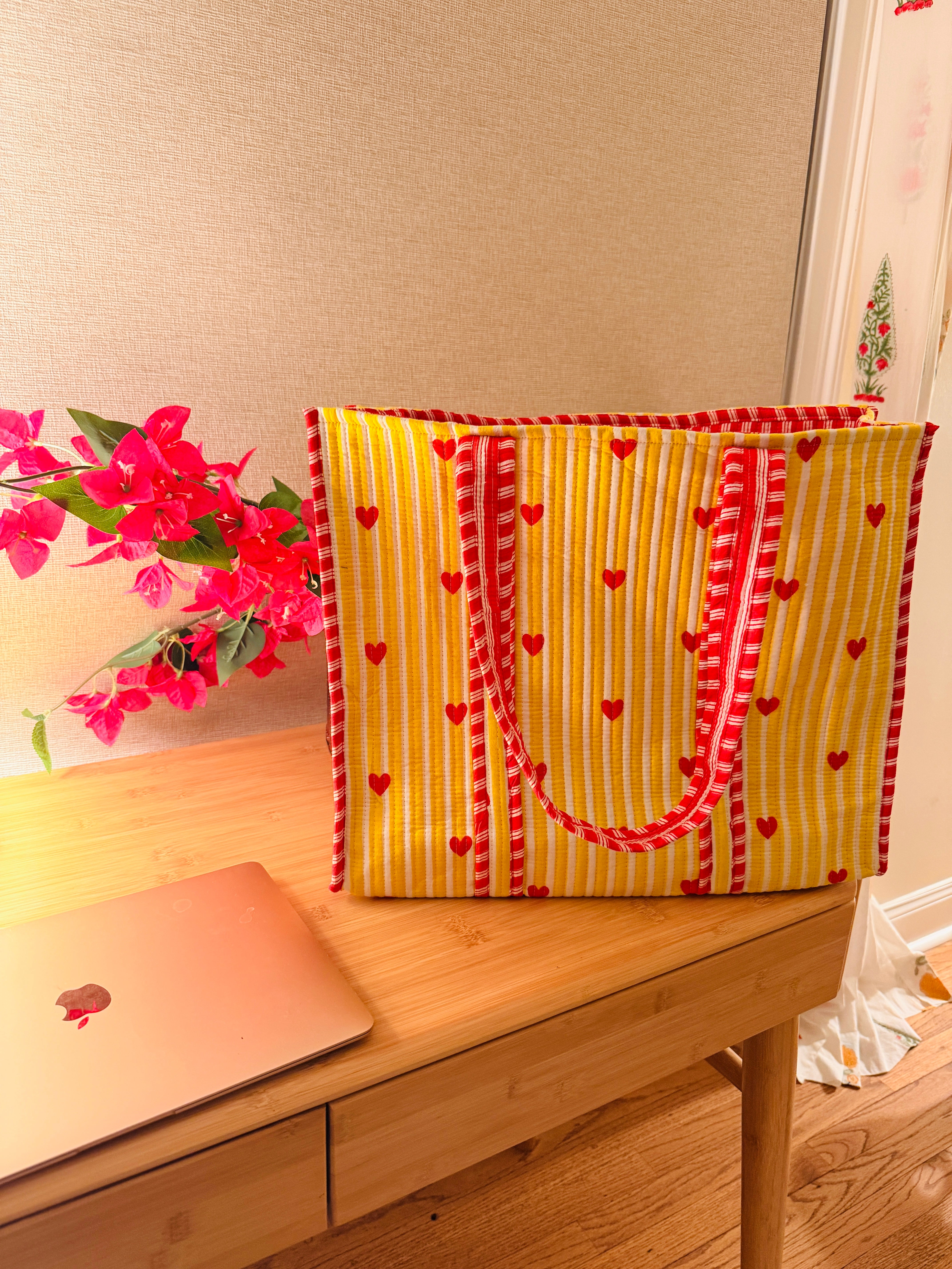 Handmade Quilted Everyday Tote Bag