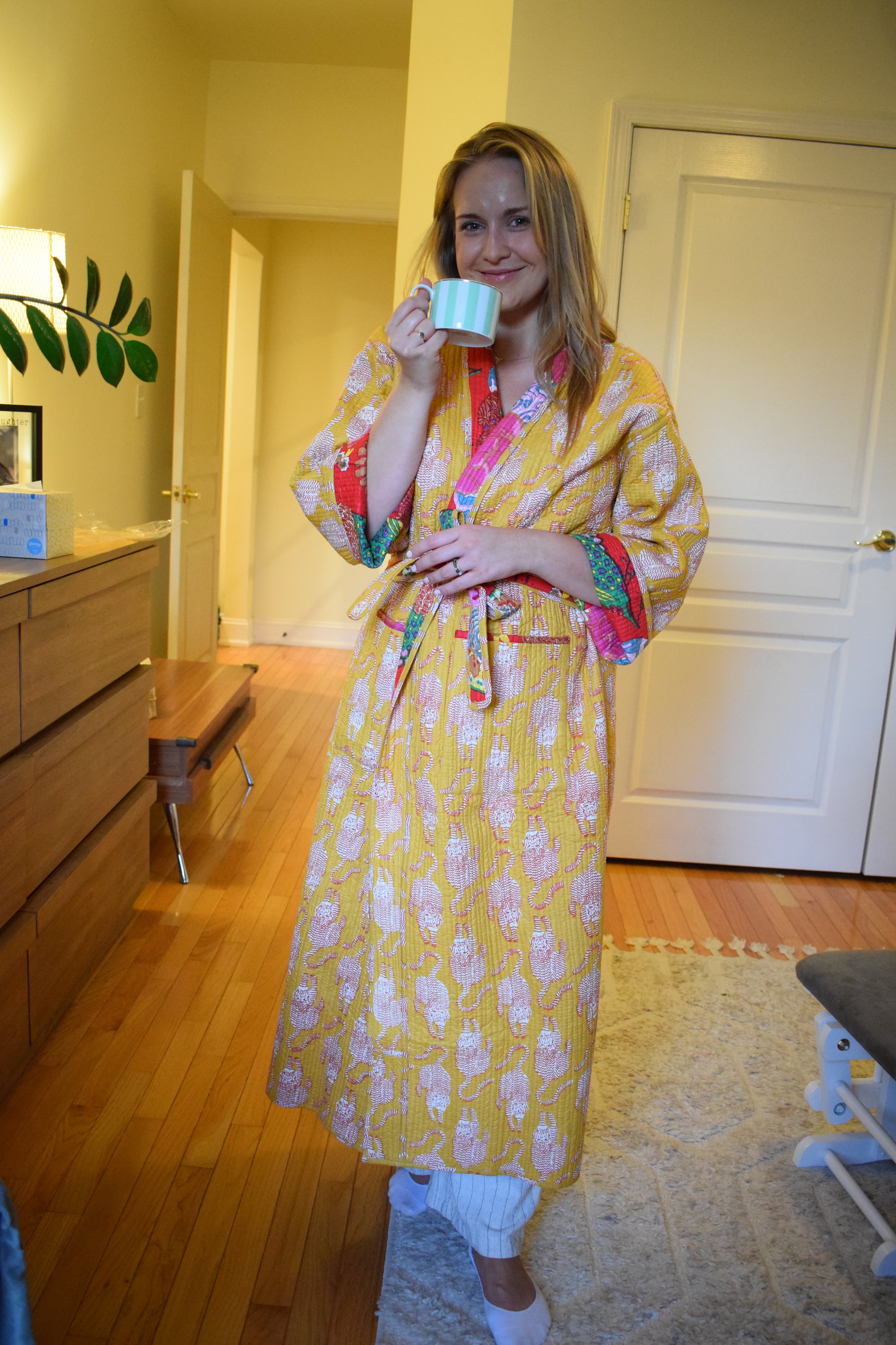 Phool Reversible Quilted Housecoat
