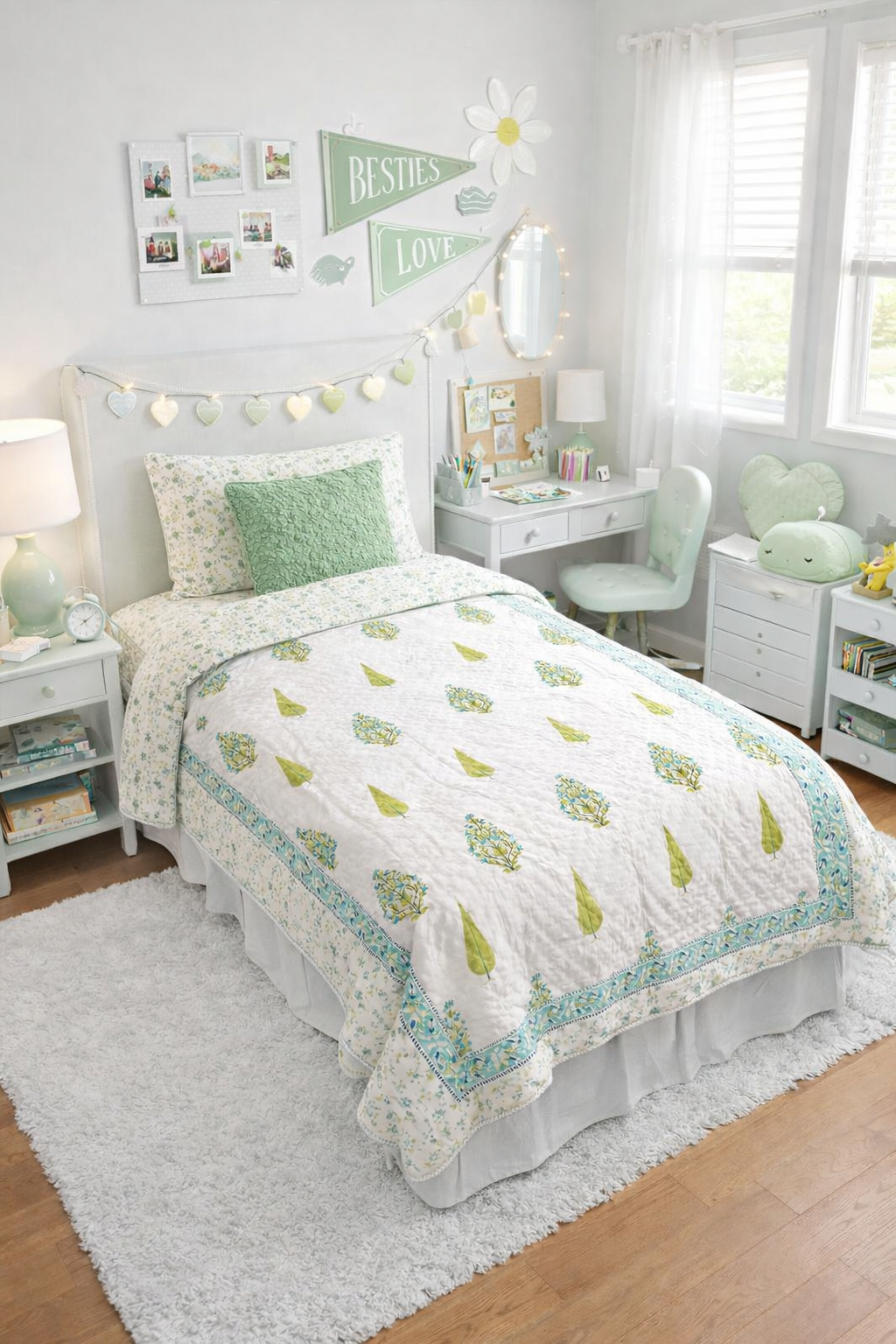Green Orchard Reversible Blanket