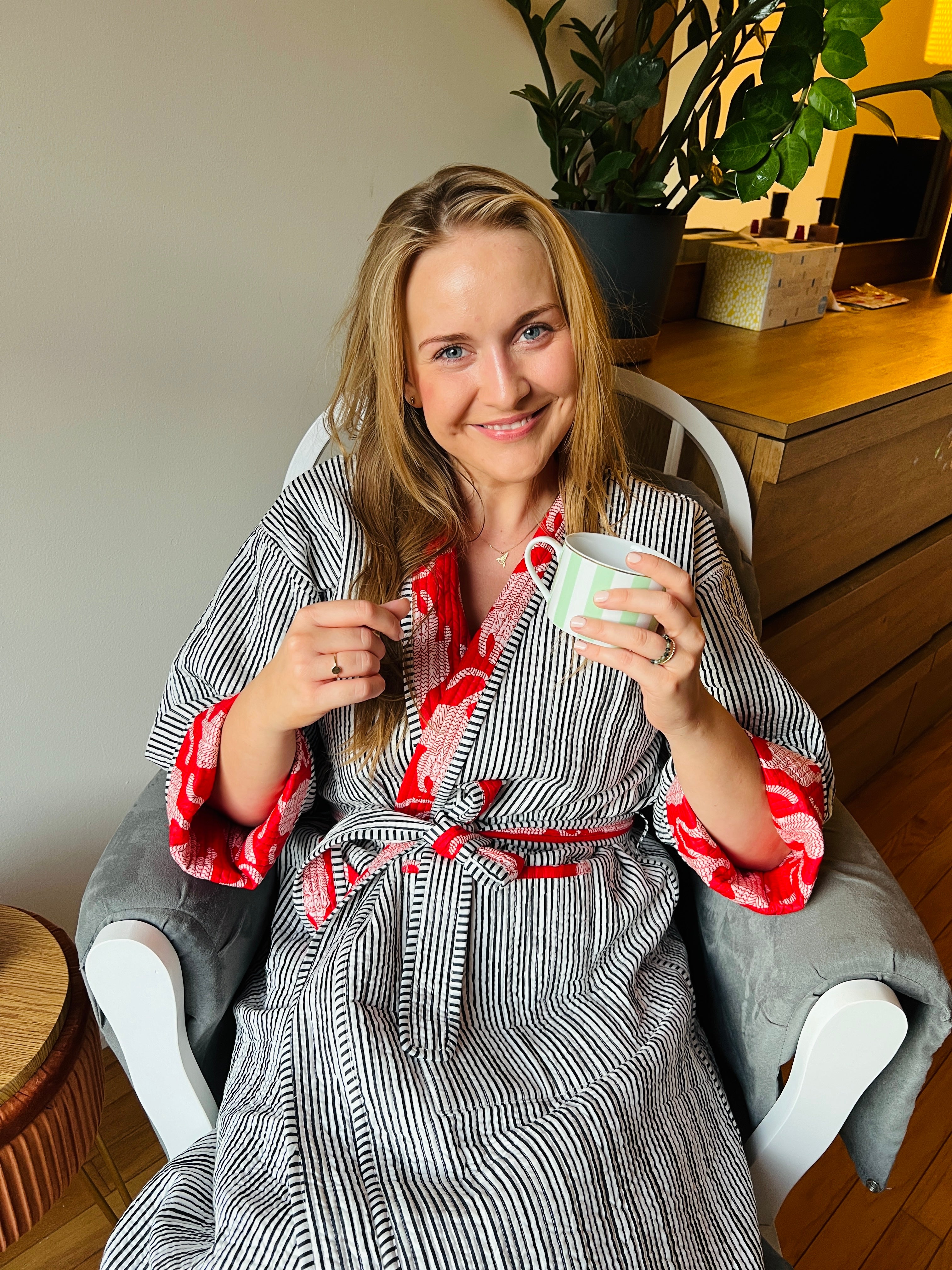 Baagh Reversible Quilted Housecoat