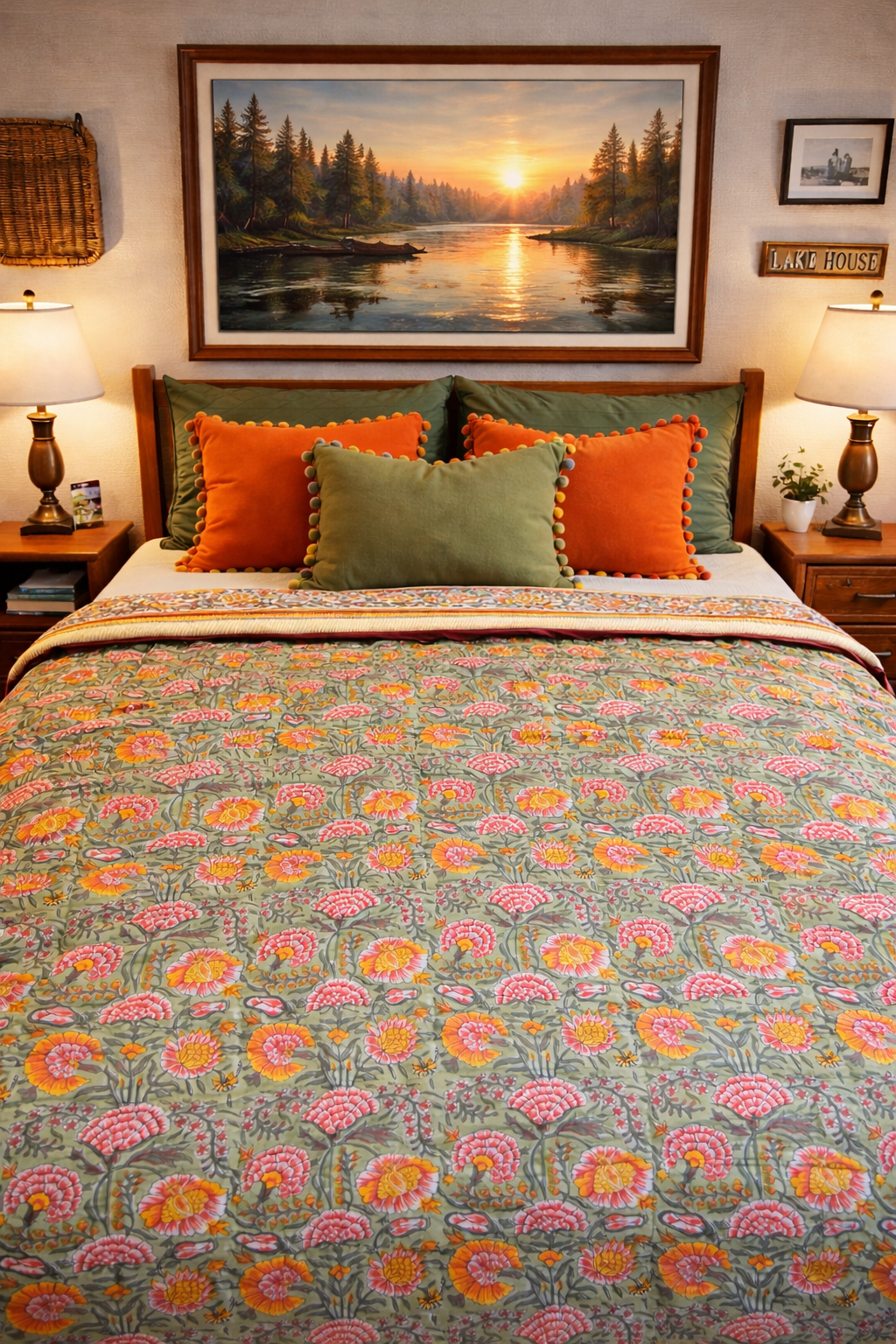 Cottage Flower Bed Reversible - Queen Quilt