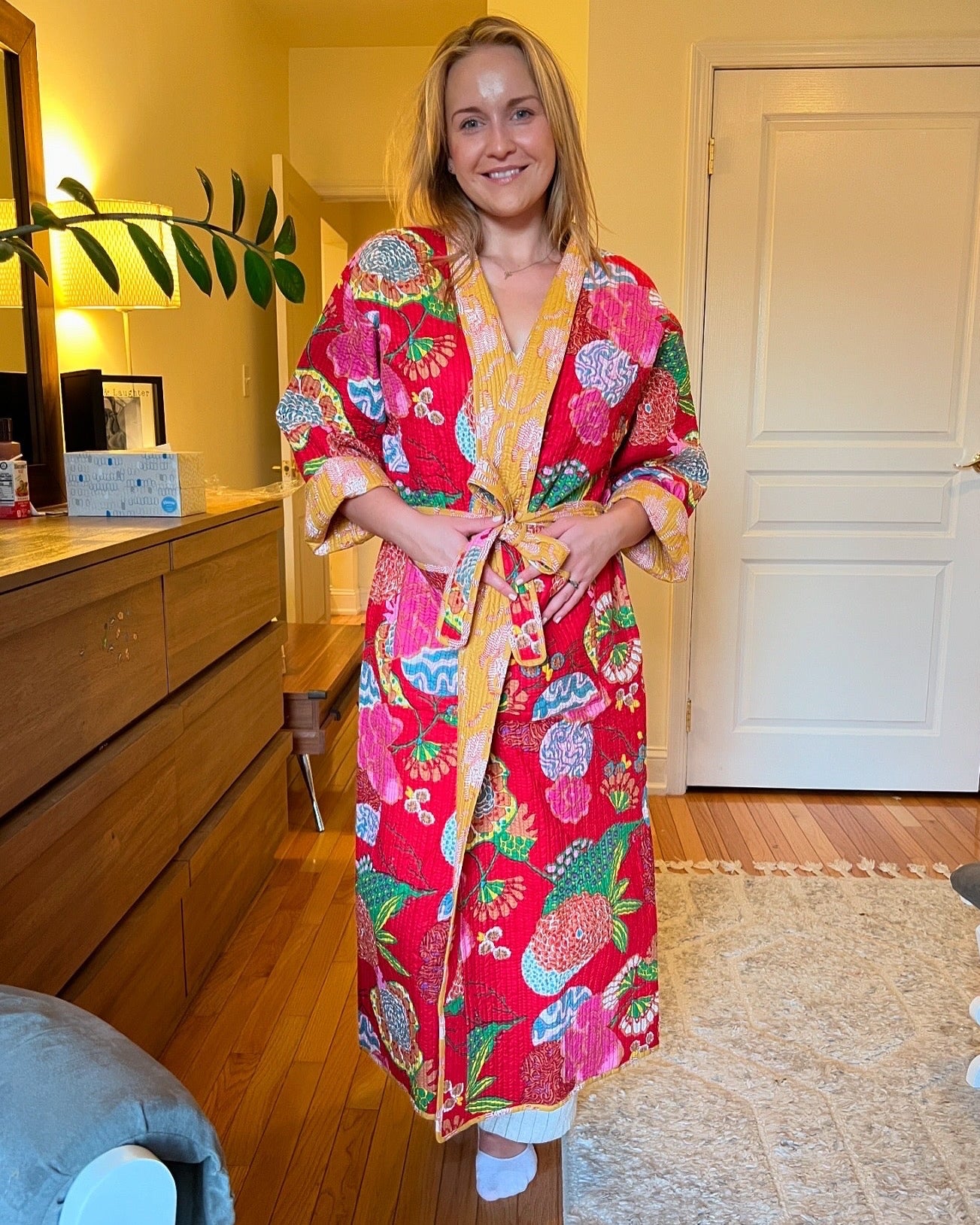 Phool Reversible Quilted Housecoat