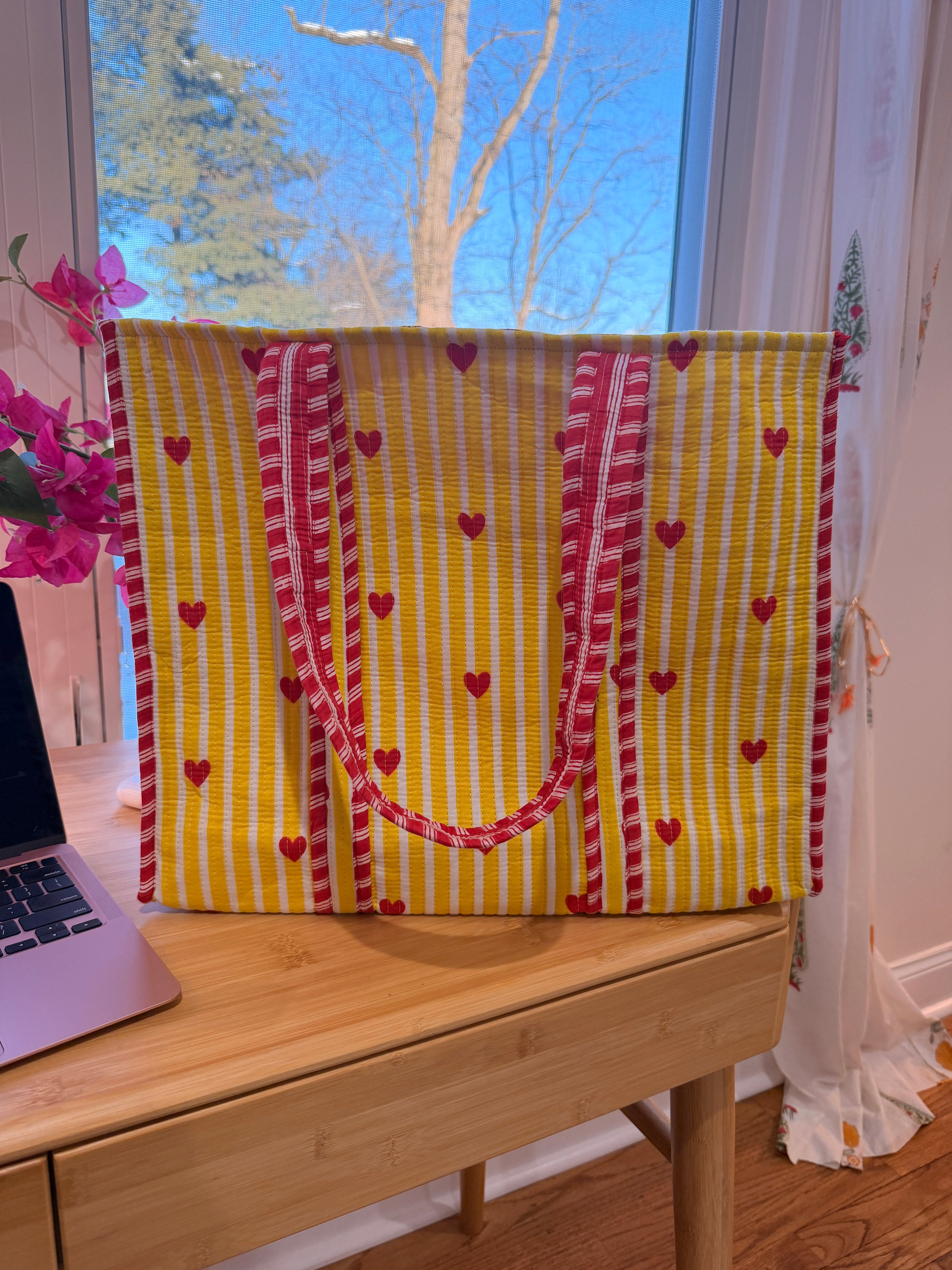 Handmade Quilted Everyday Tote Bag