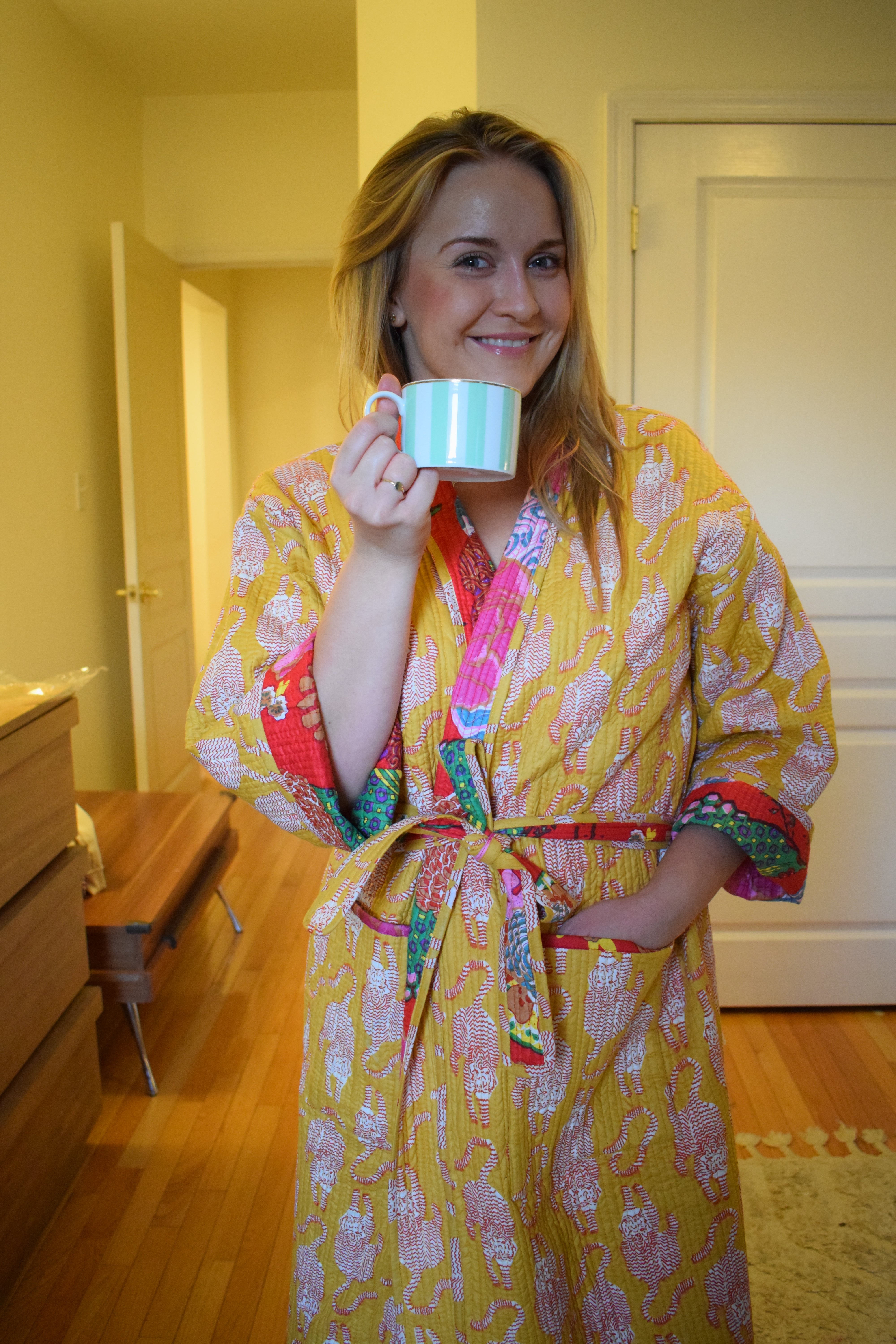Phool Reversible Quilted Housecoat
