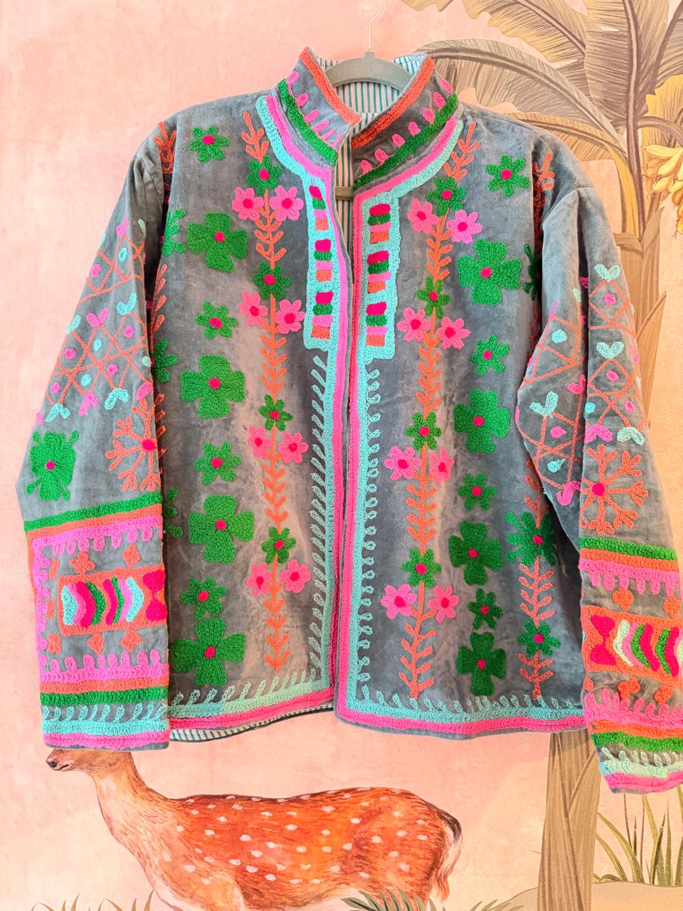 Garden Mosaic Embroidered Jacket
