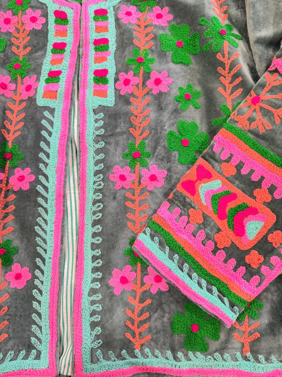 Garden Mosaic Embroidered Jacket