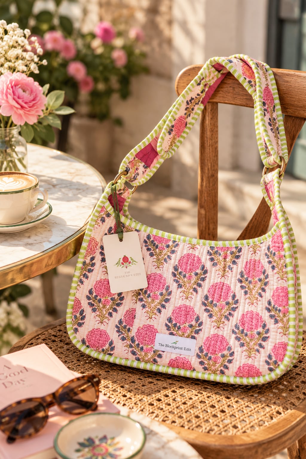 Gulab Bagh Quilted Shoulder Bag