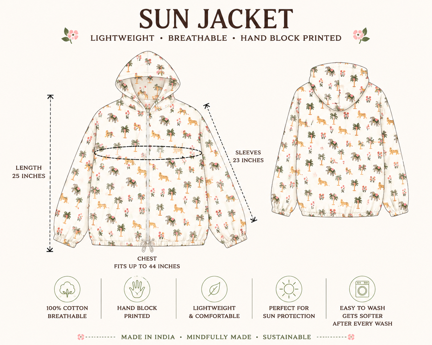 Safari Print Sun Jacket
