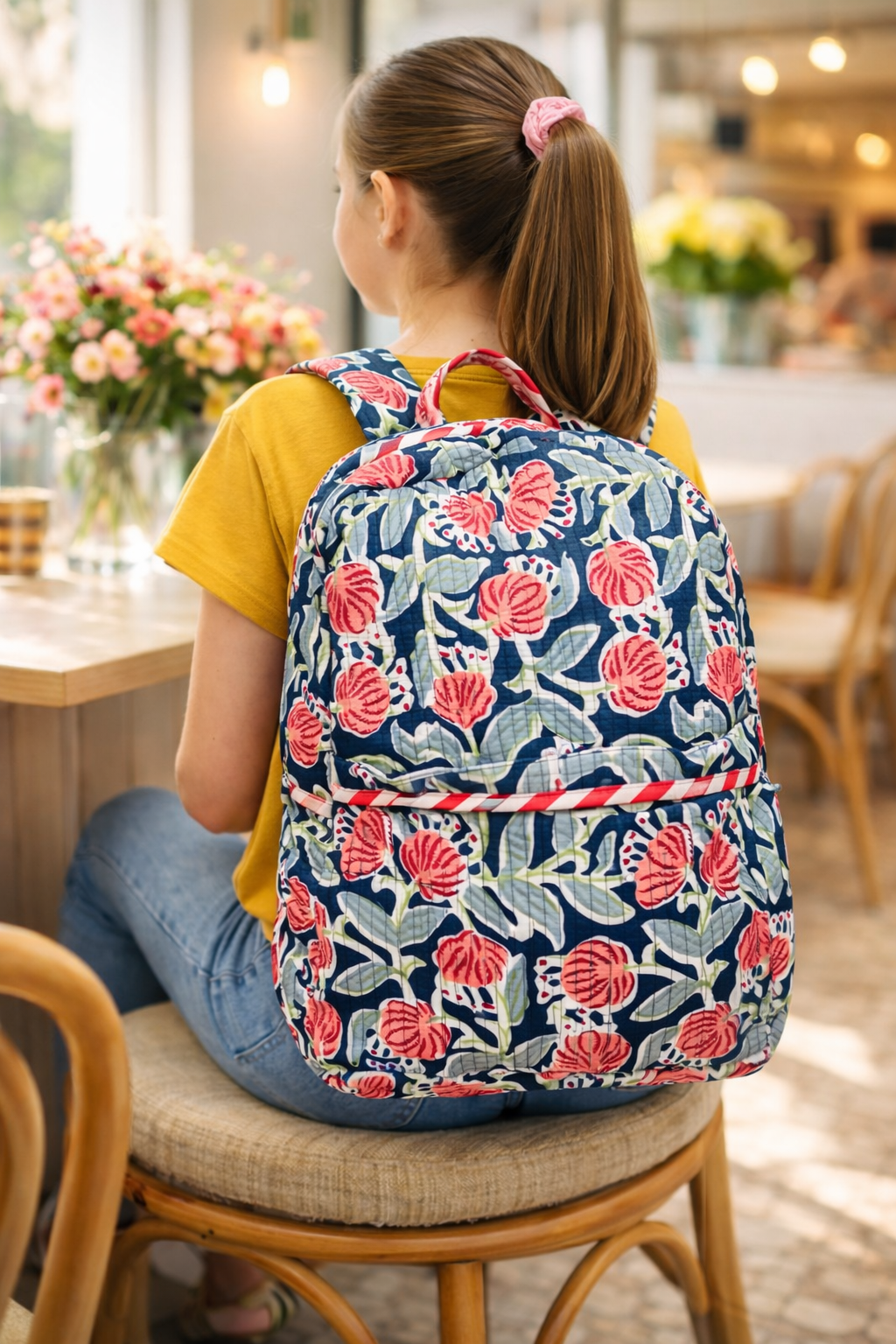 Floral Handmade Backpack