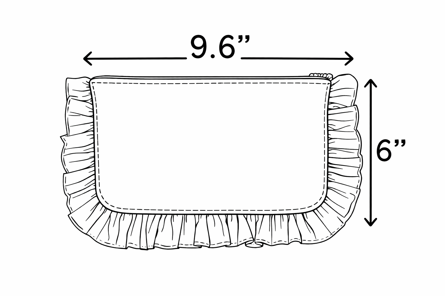 Frill Vanity Pouch Set