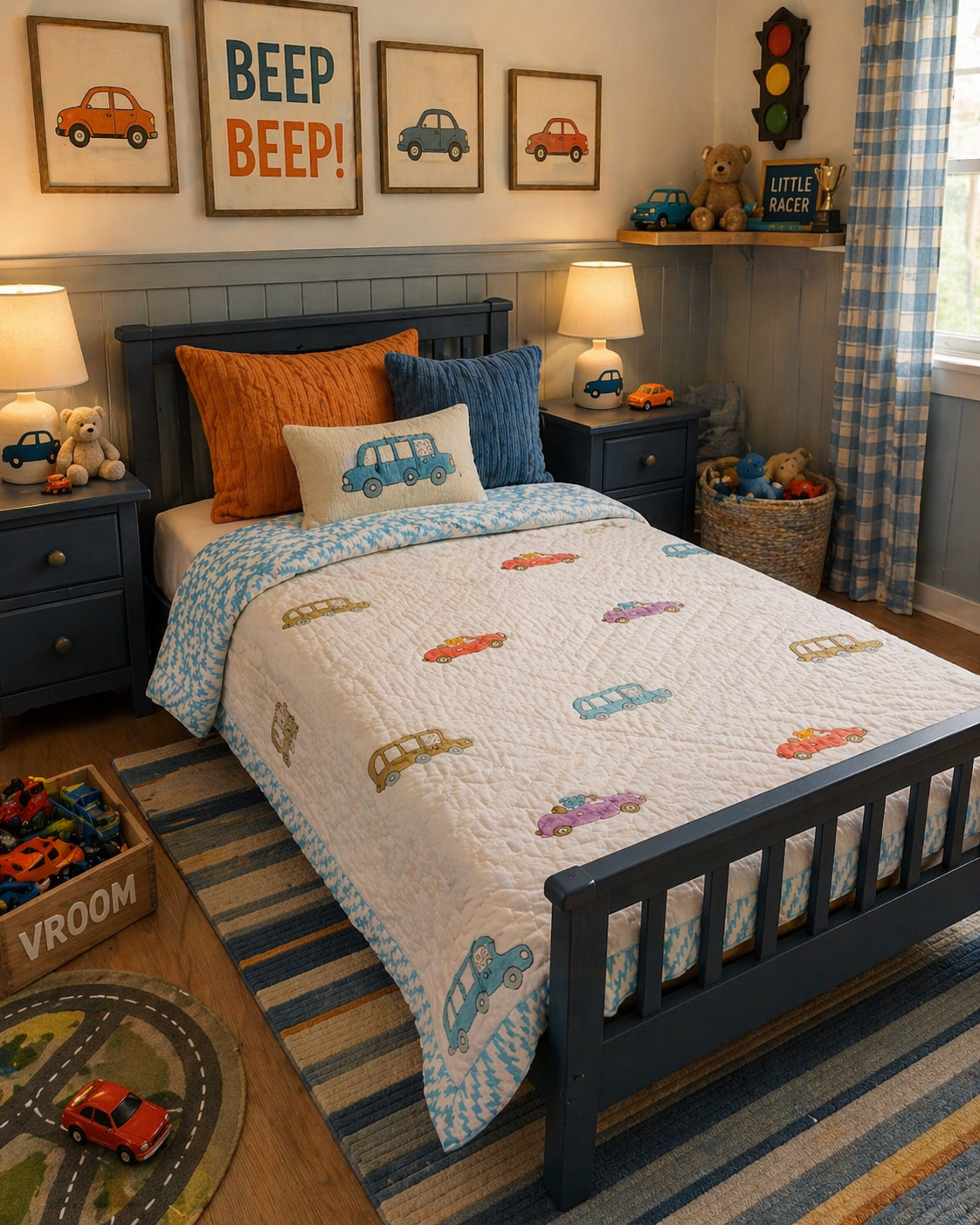 Car Lover Toddler Reversible Quilt