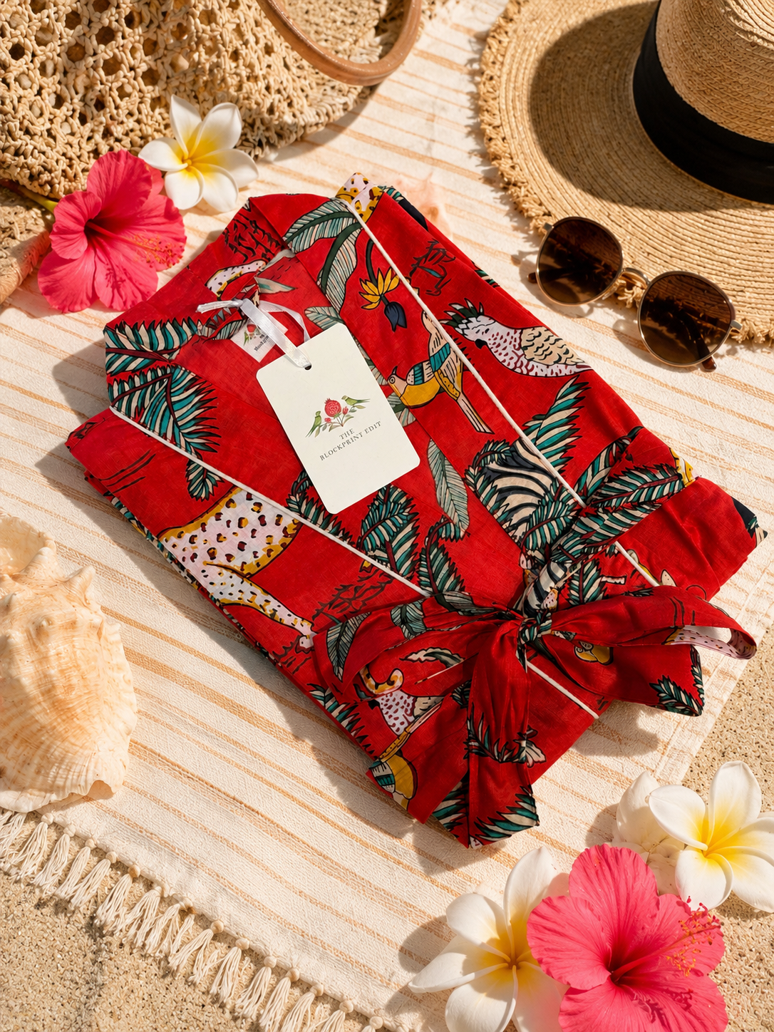 Red Jungle Kimono